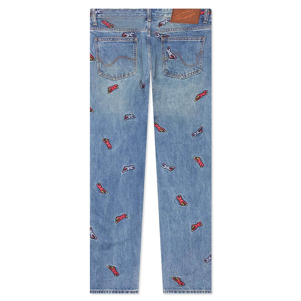 Ice Cream Strawberry Fit Jeans - Light Blue