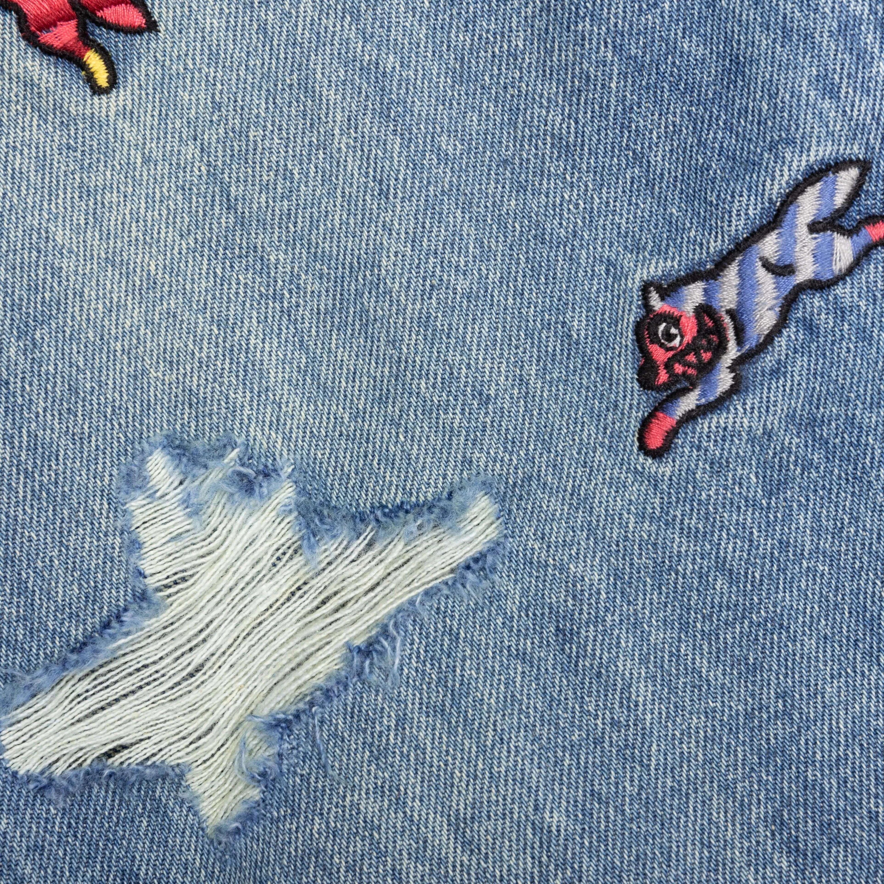 Ice Cream Strawberry Fit Jeans - Light Blue