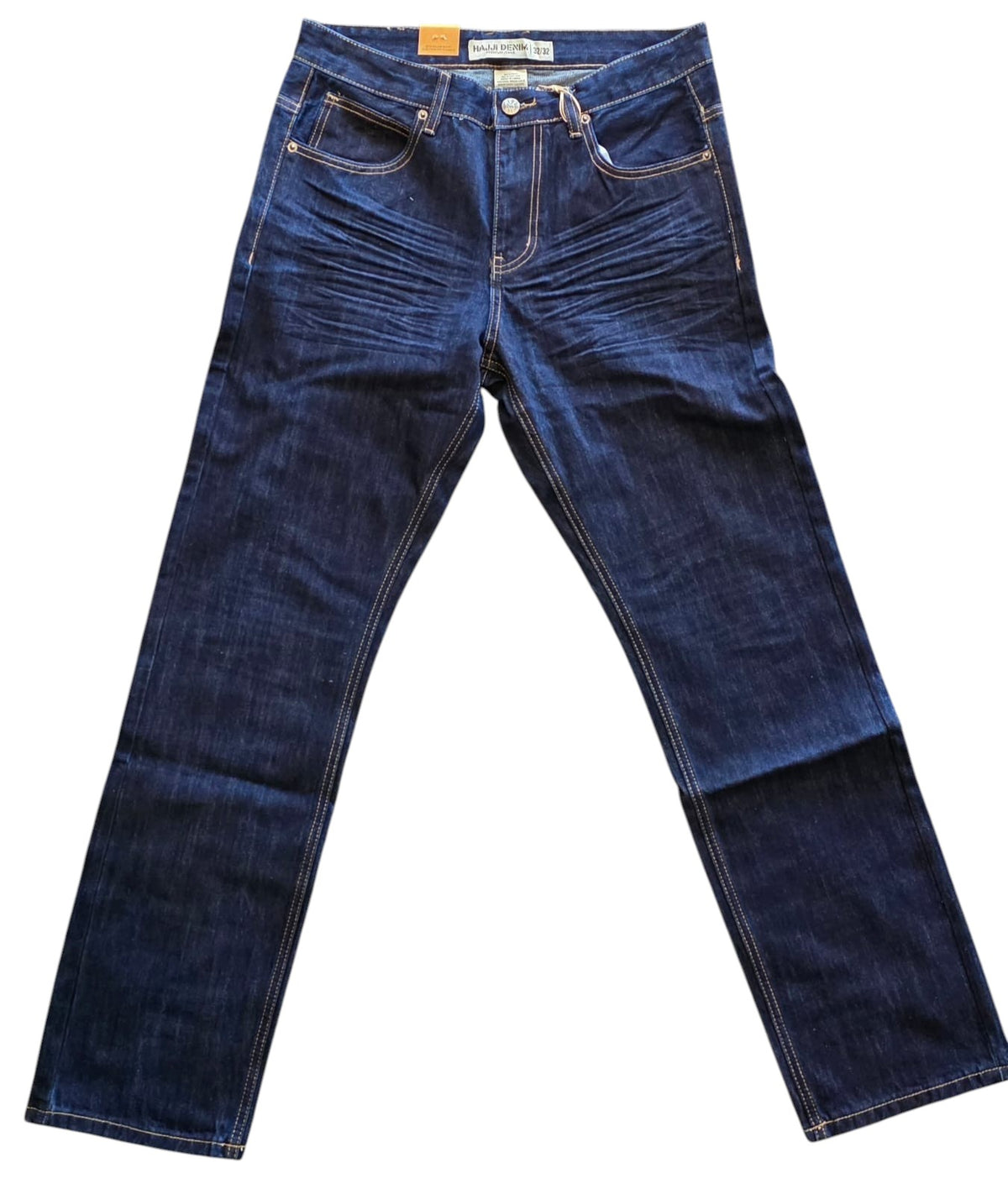 HAJJI DENIM - Men's Non-Stretch Denim - Blue Indigo