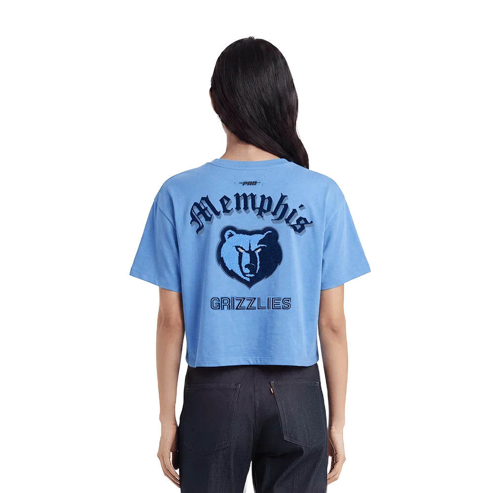 Pro Max - NBA MEMPHIS GRIZZLIES OLD ENGLISH WOMEN'S SJ BOXY TEE
