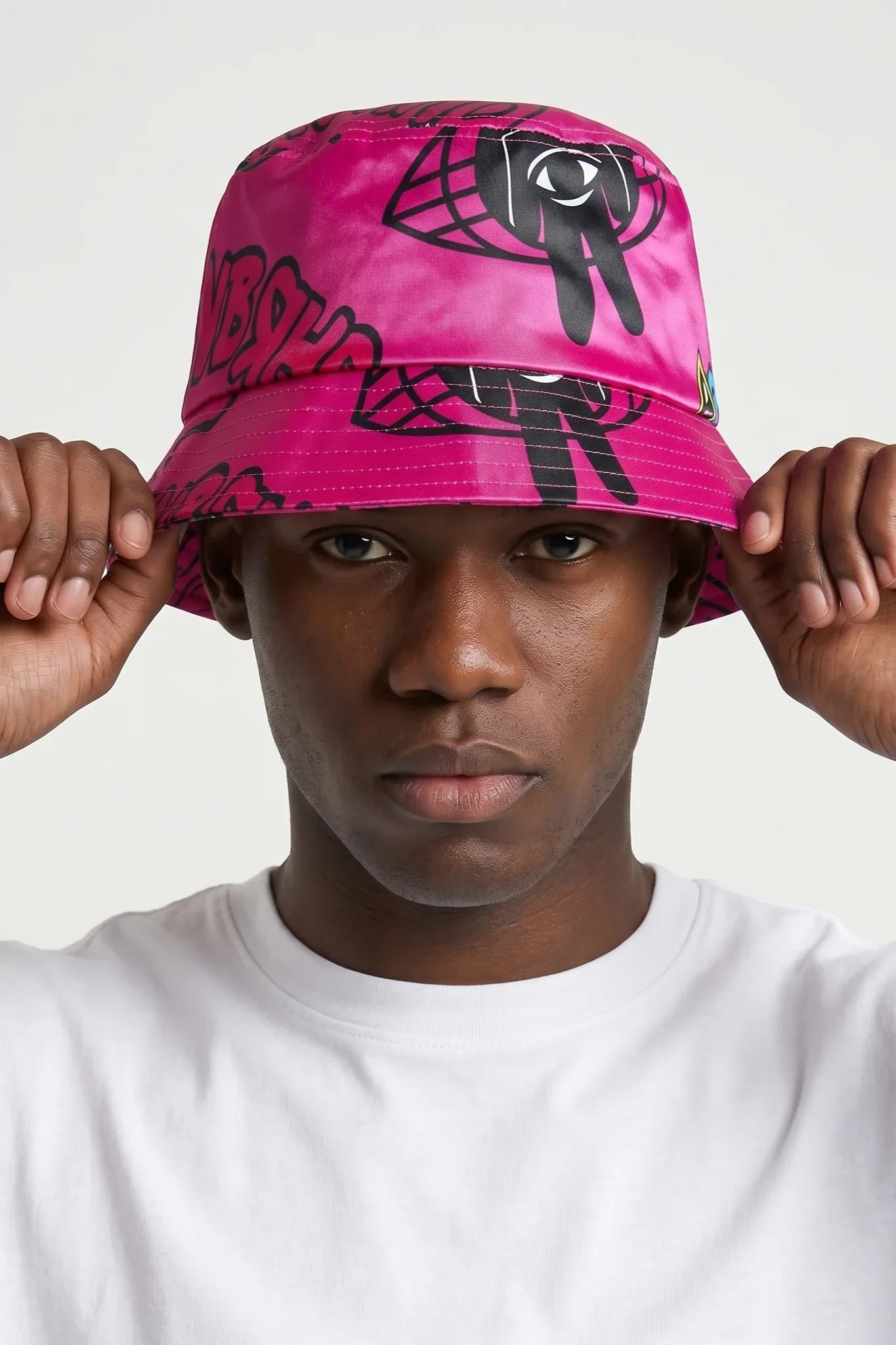 "Brush" Bucket Hat Pink