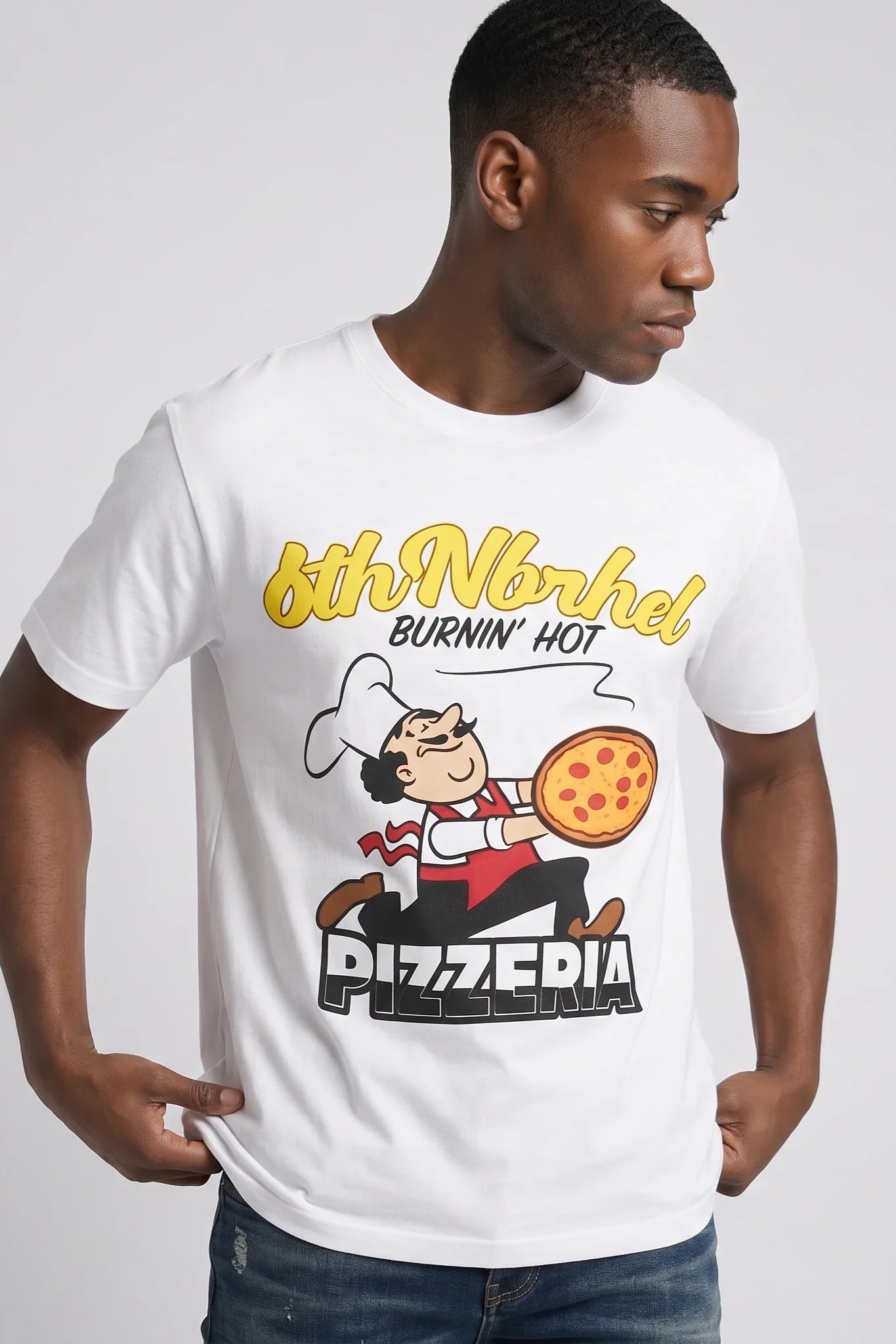 6Th Nbrhd Burning Hot Men's T-Shirt