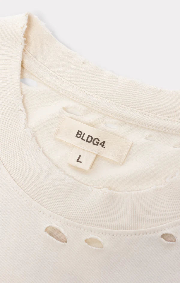 Bldg4 Modular SS Knit T-Shirt - Antique White
