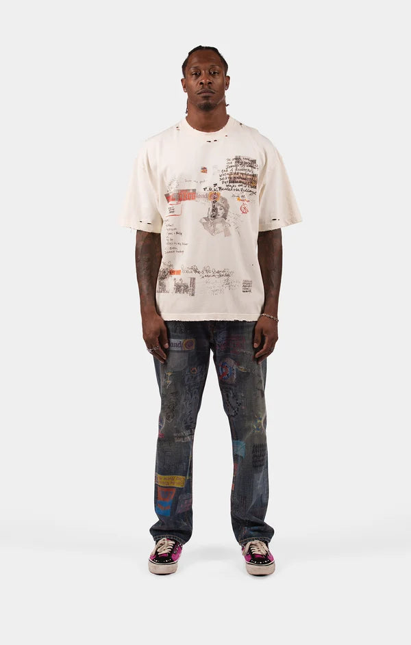 Bldg4 Modular SS Knit T-Shirt - Antique White