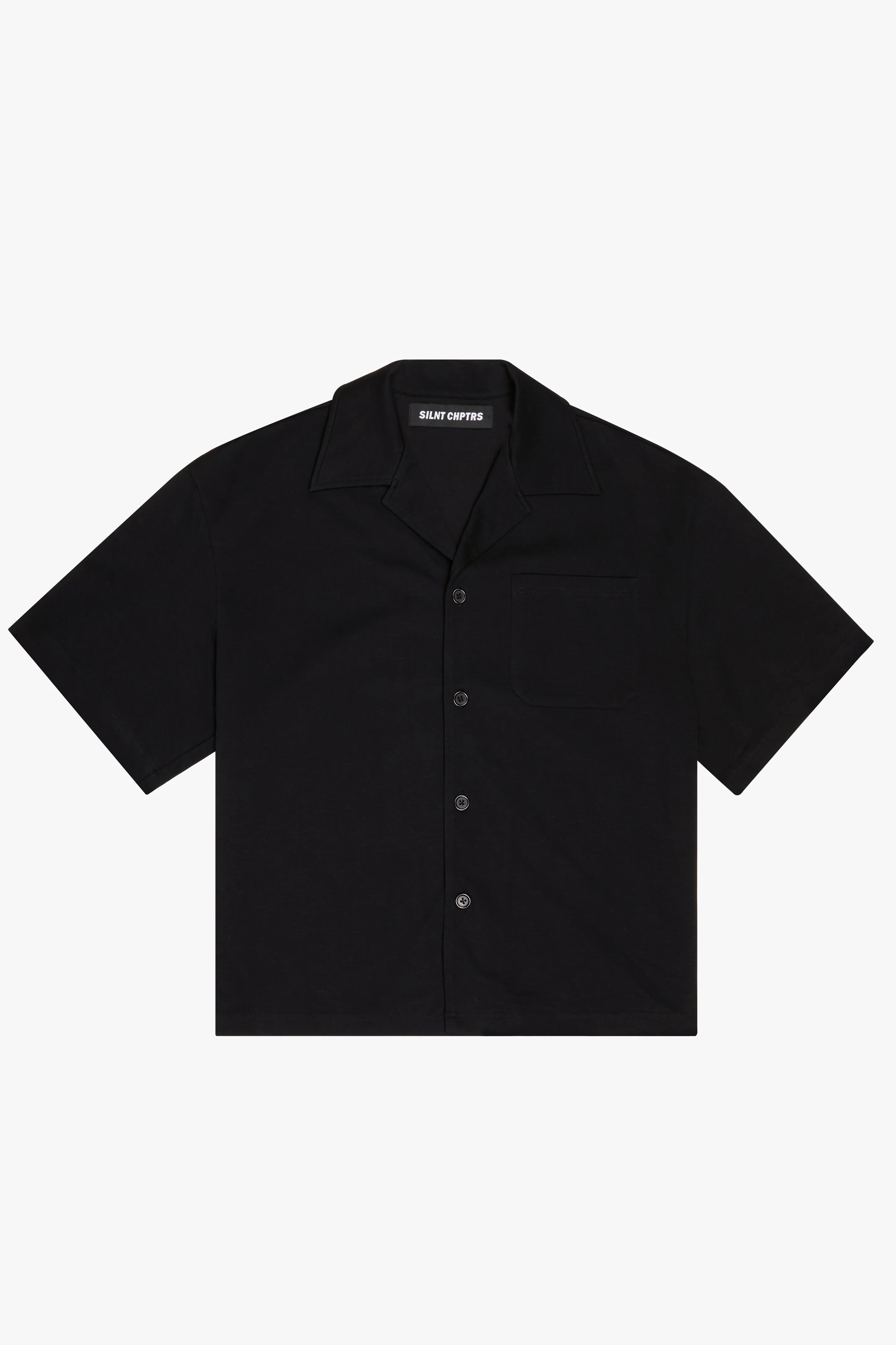 "SANTORINI" BUTTON DOWN BLACK