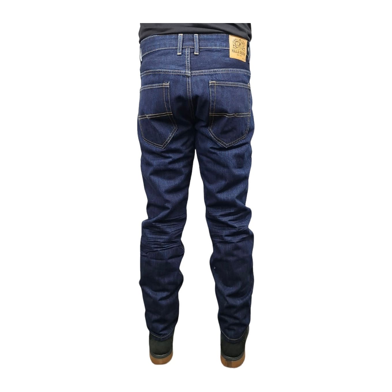 HAJJI DENIM - Men's Non-Stretch Denim - BLACK INDIGO