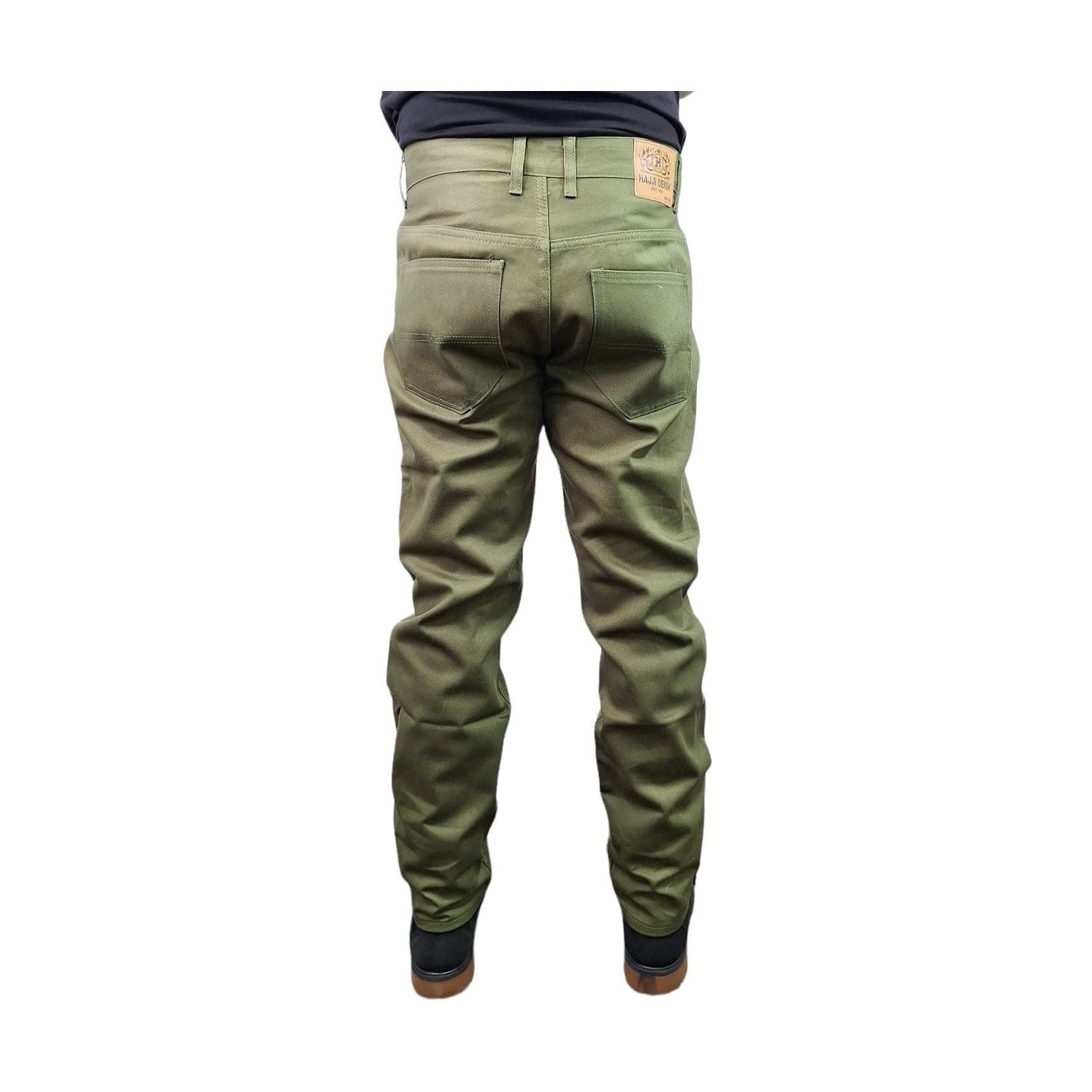 HAJJI DENIM - Men's Non-Stretch Twill - OLIVE