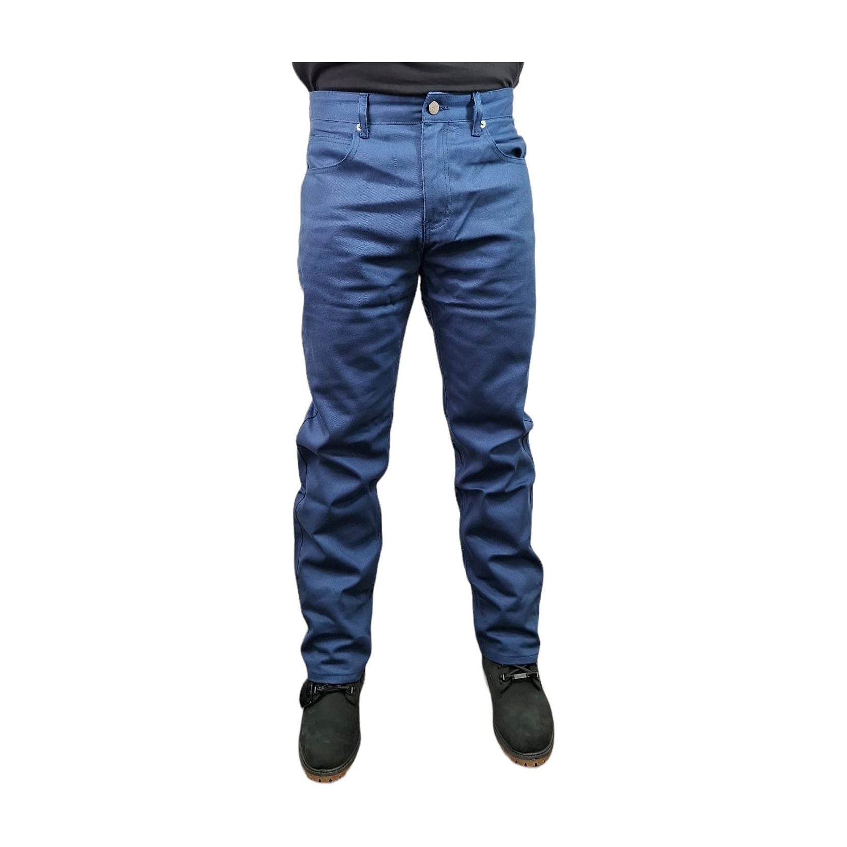 HAJJI DENIM - Men's Non-Stretch Twill - AQUA BLUE