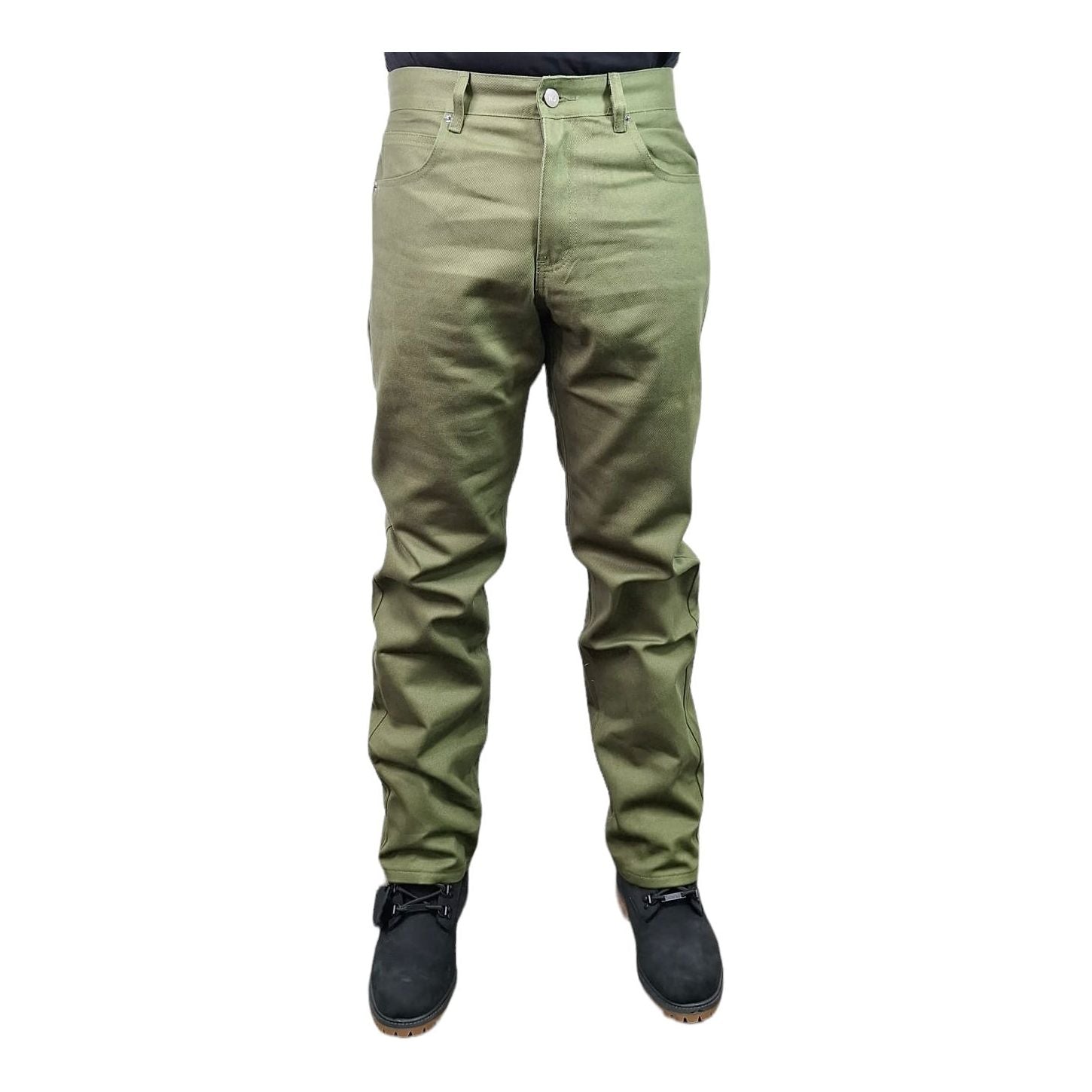 HAJJI DENIM - Men's Non-Stretch Twill - OLIVE