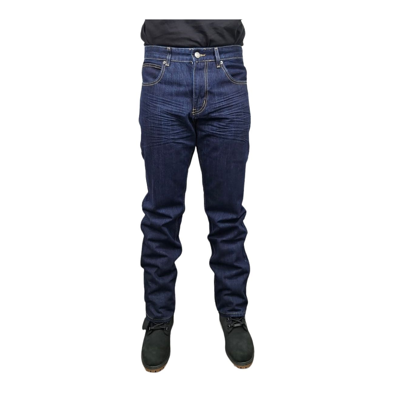 HAJJI DENIM - Men's Non-Stretch Denim - BLACK INDIGO