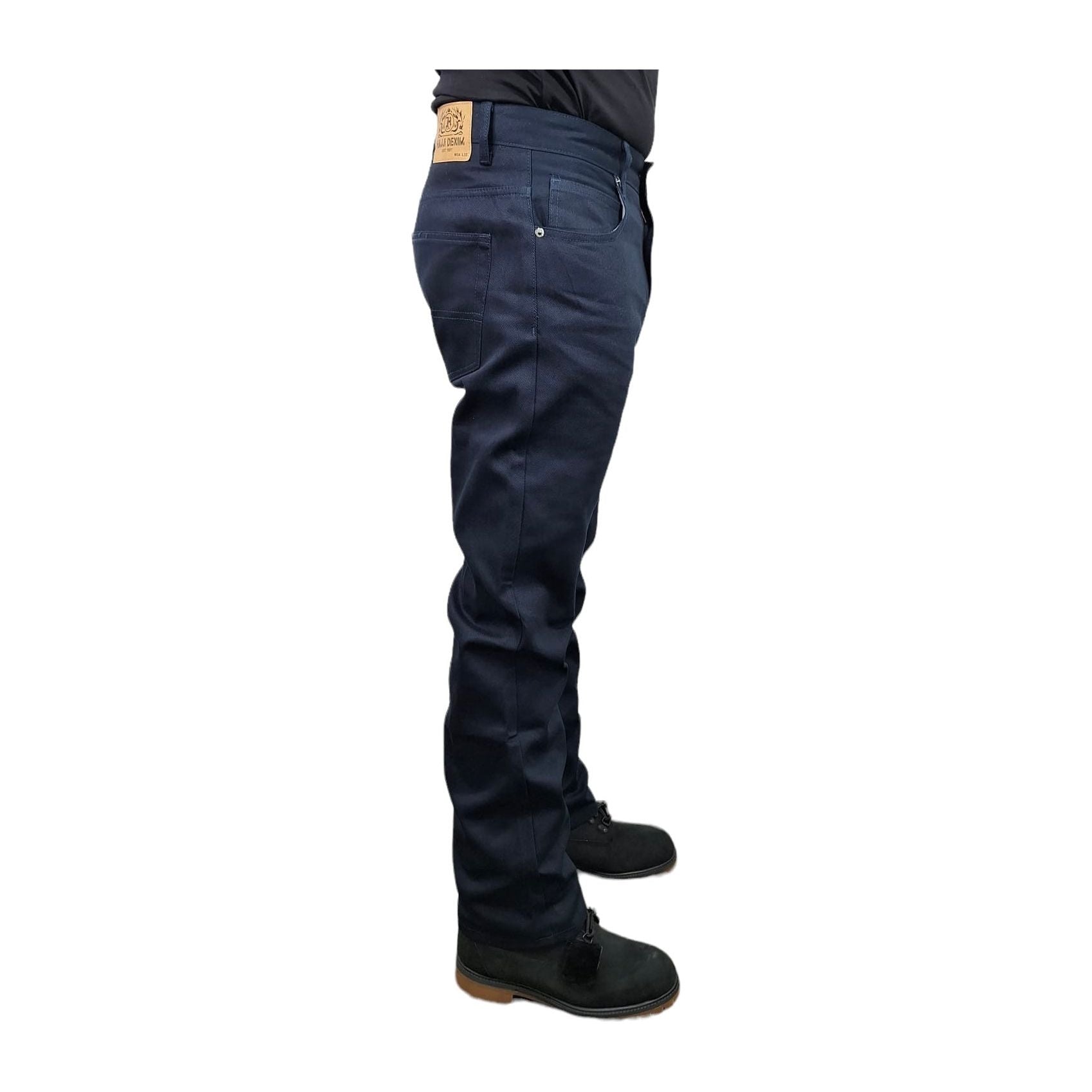 HAJJI DENIM - Men's Non-Stretch Twill - NAVY