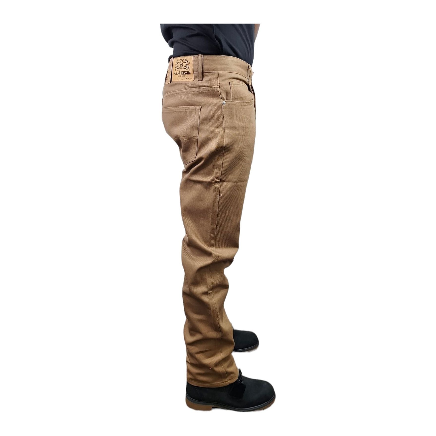 HAJJI DENIM - Men's Non-Stretch Twill - MOCHA