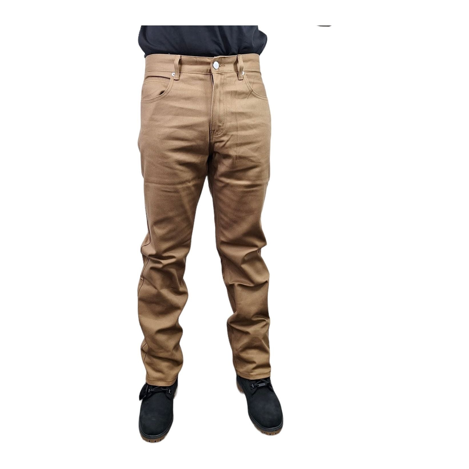 HAJJI DENIM - Men's Non-Stretch Twill - MOCHA