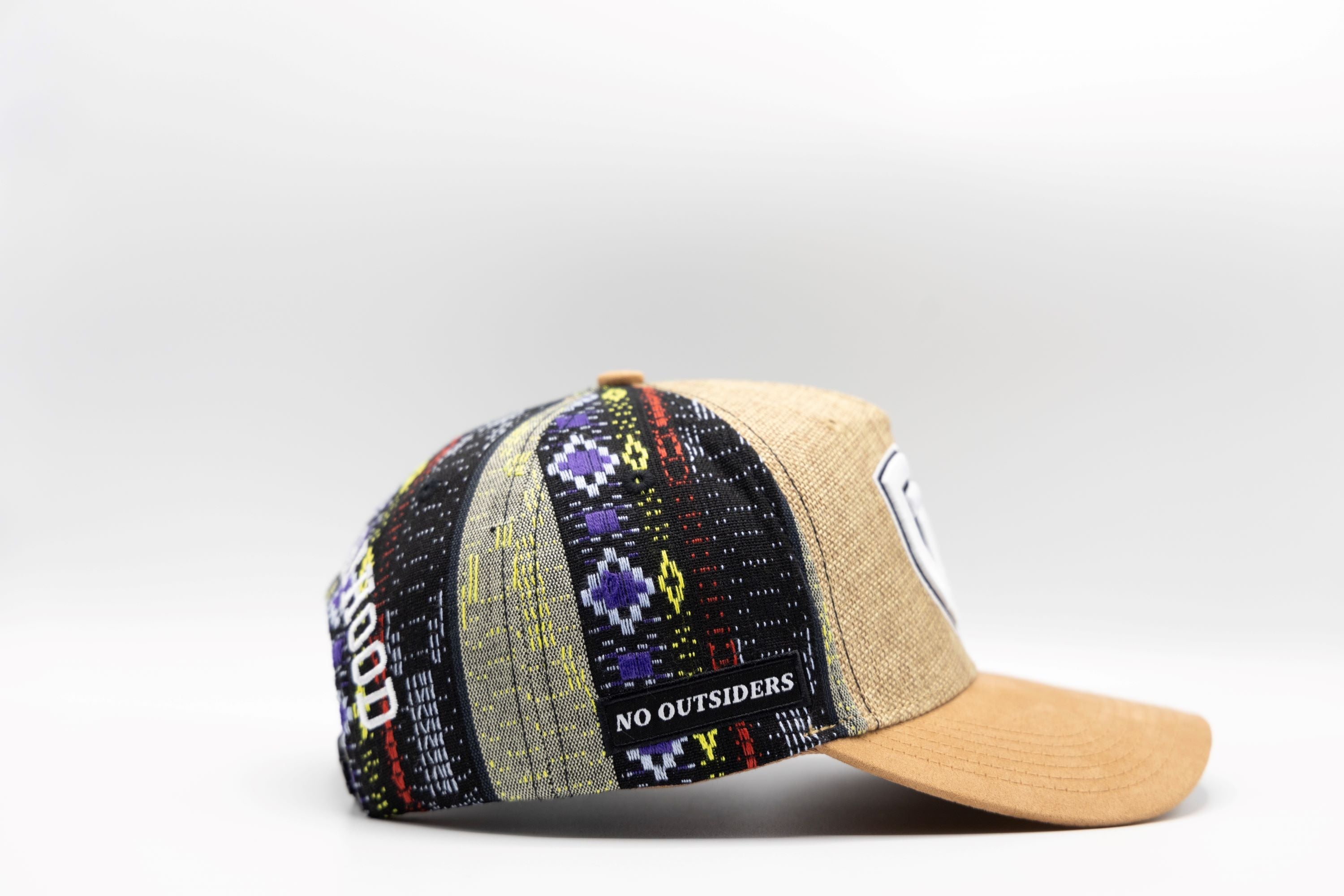 Gth Tribal Snapback Hat - Beige