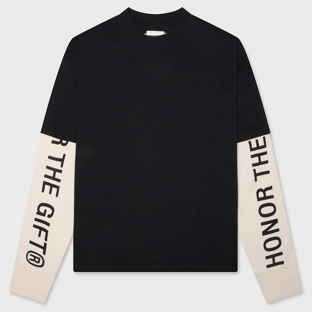 Honor The Gift Honor Double Sleeve Tee - Black