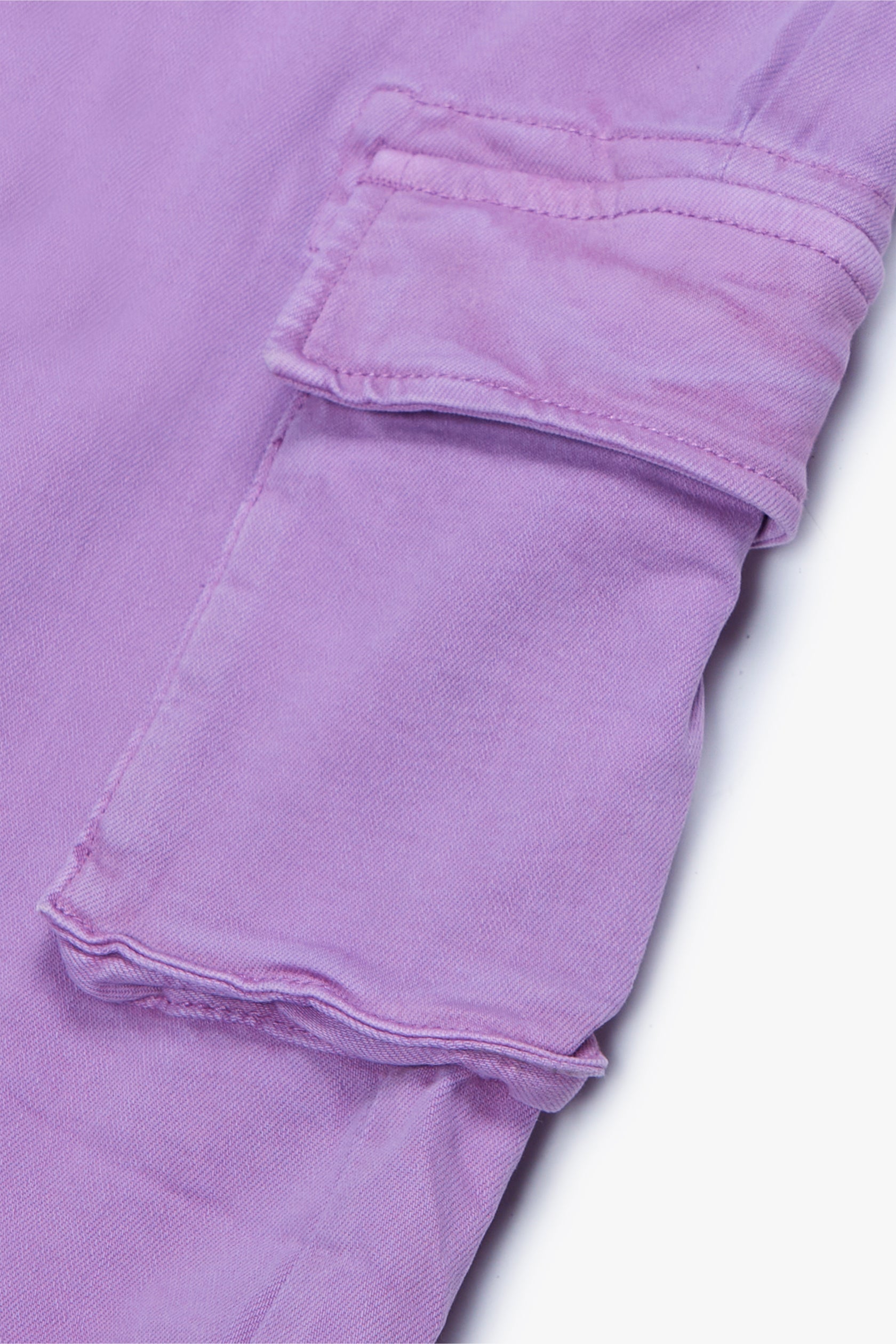 "PINNACLE” PURPLE STACKED FLARE JEAN