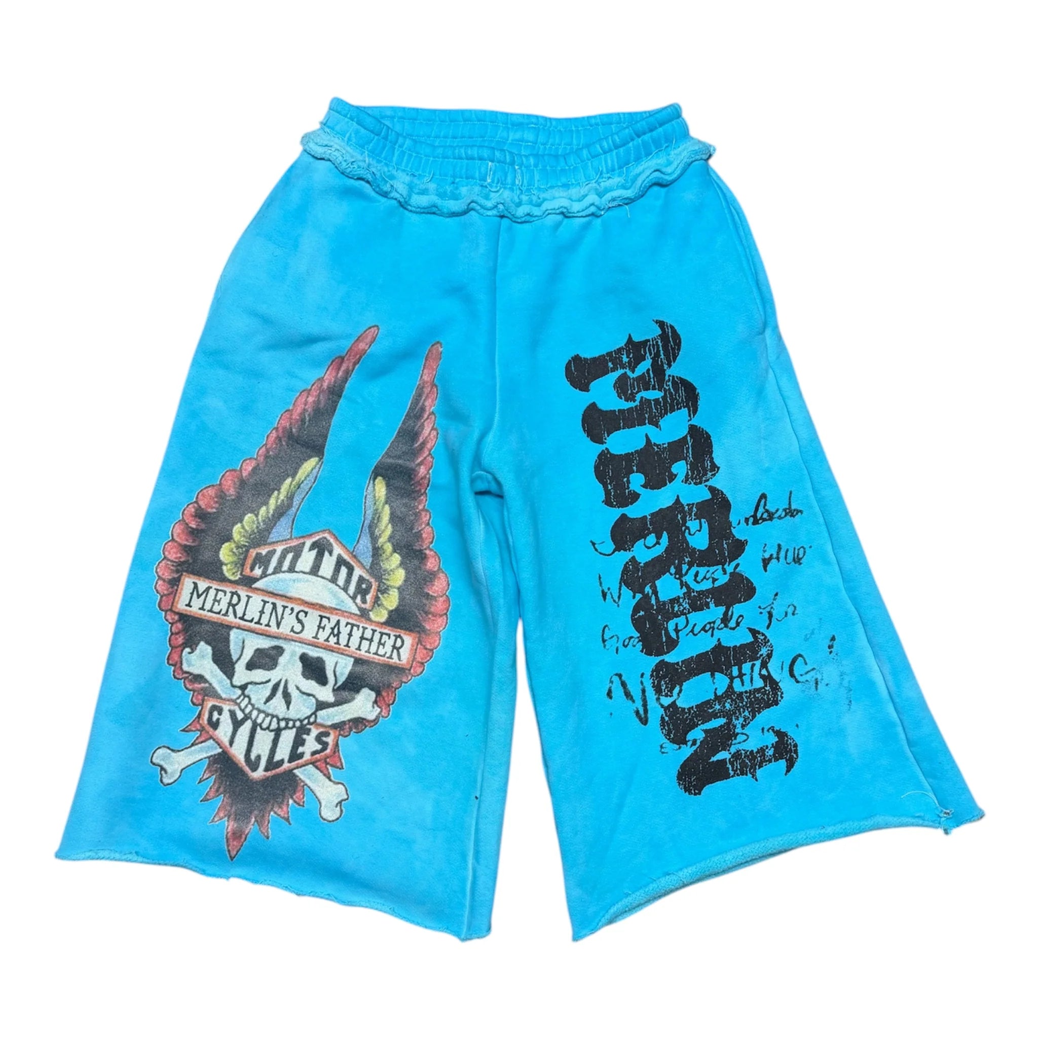 Merlin's Father - Merlin Moto Shorts – Ocean Blue