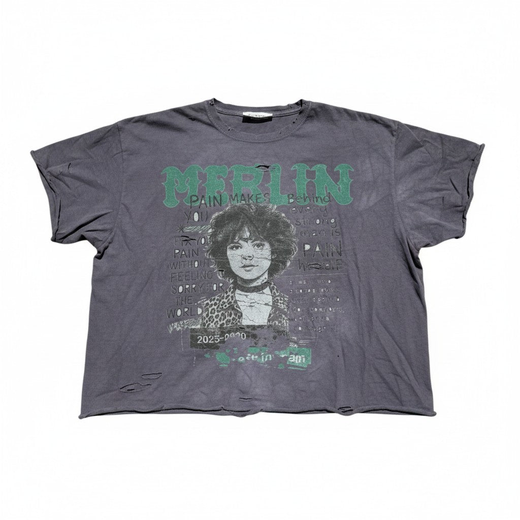 Merlins Father Pain Makes You Tee – Grey