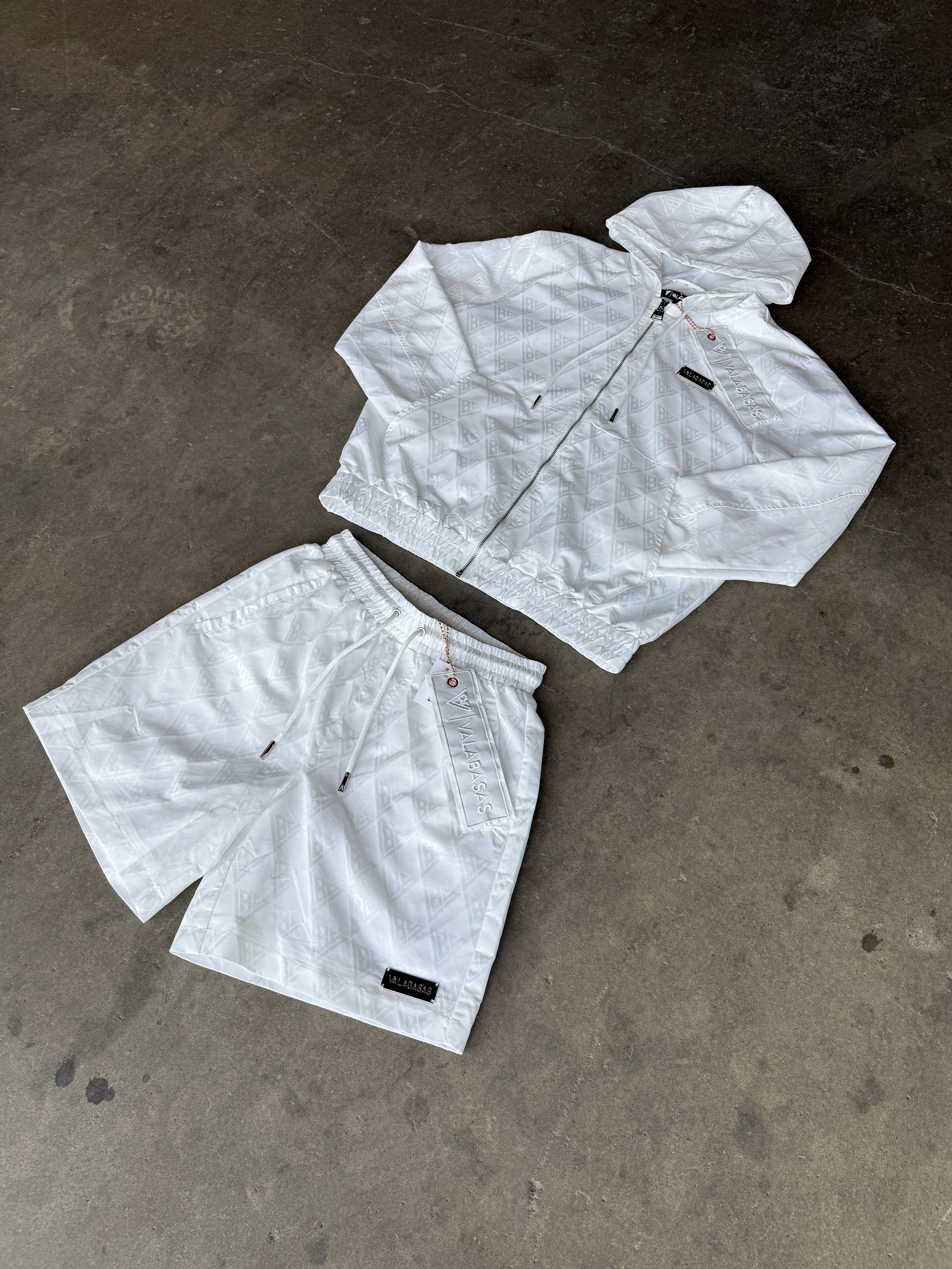 Valabasas Monogram Jacket - Windbreaker White
