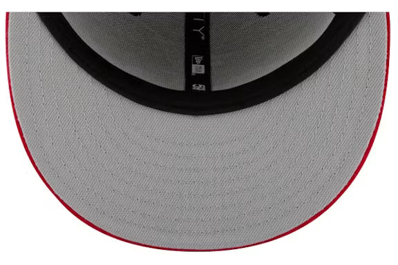 Los Angeles Dodgers New Era White Logo 59FIFTY Fitted Hat - Red