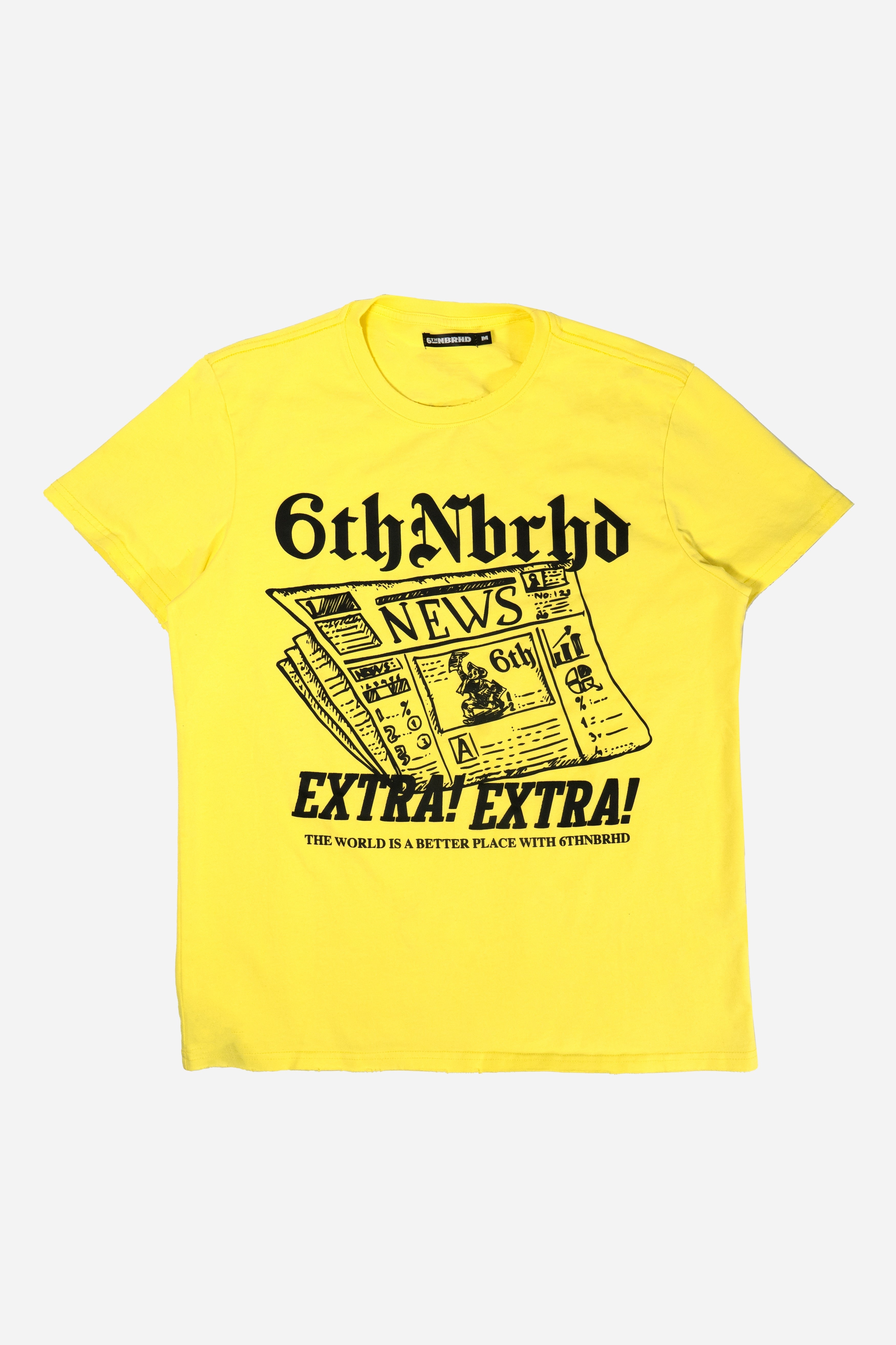 6Th Nbrhd Times Men's T-Shirt - Yellow