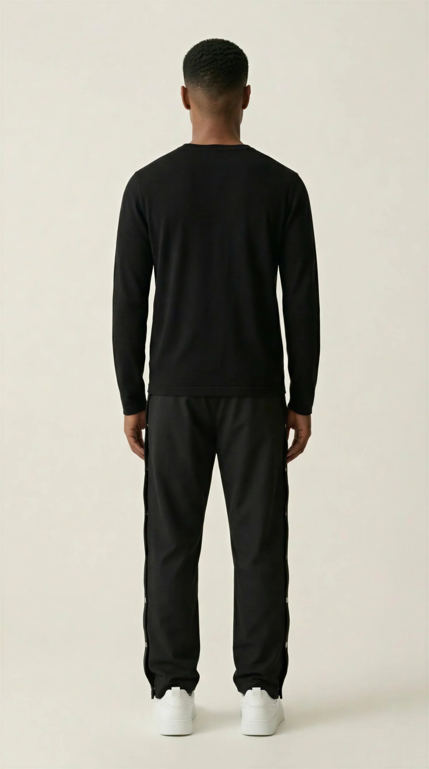 Silnt Chptrs Snap Track Pants - Straight-Leg Black