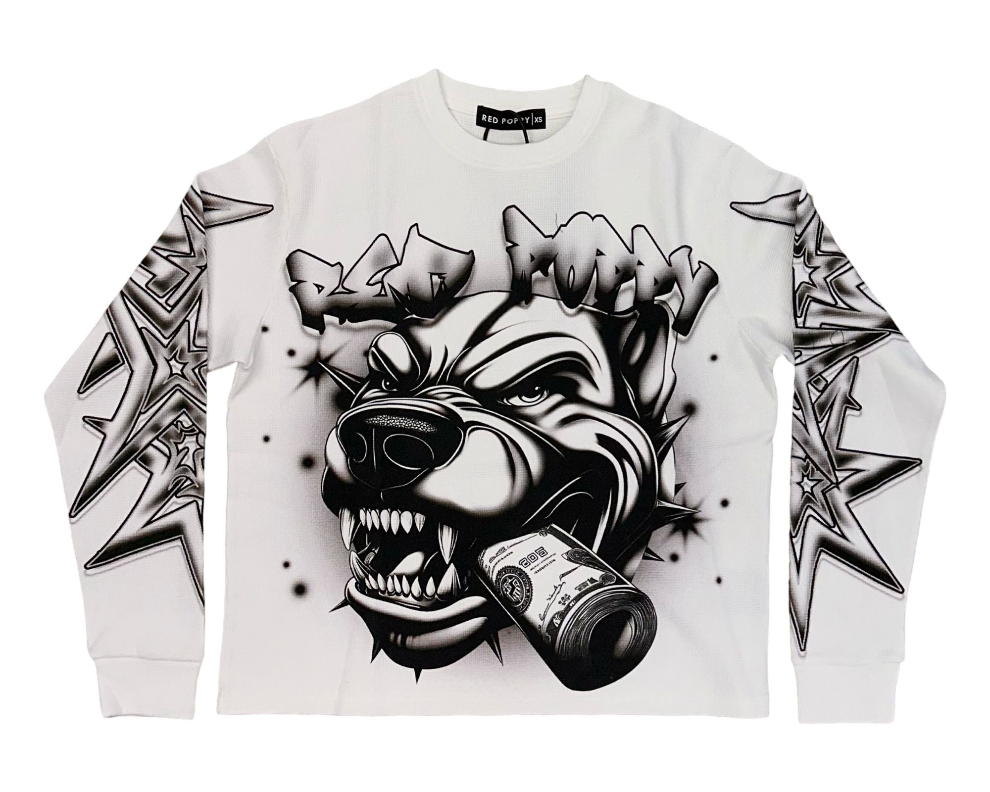 Red Poppy Men's White Shirt