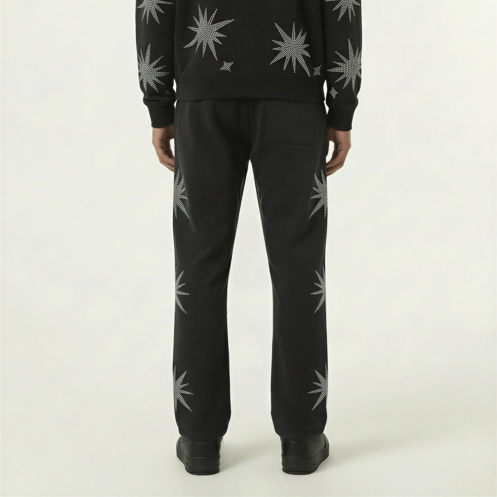 Red Poppy Sweatpants - Black