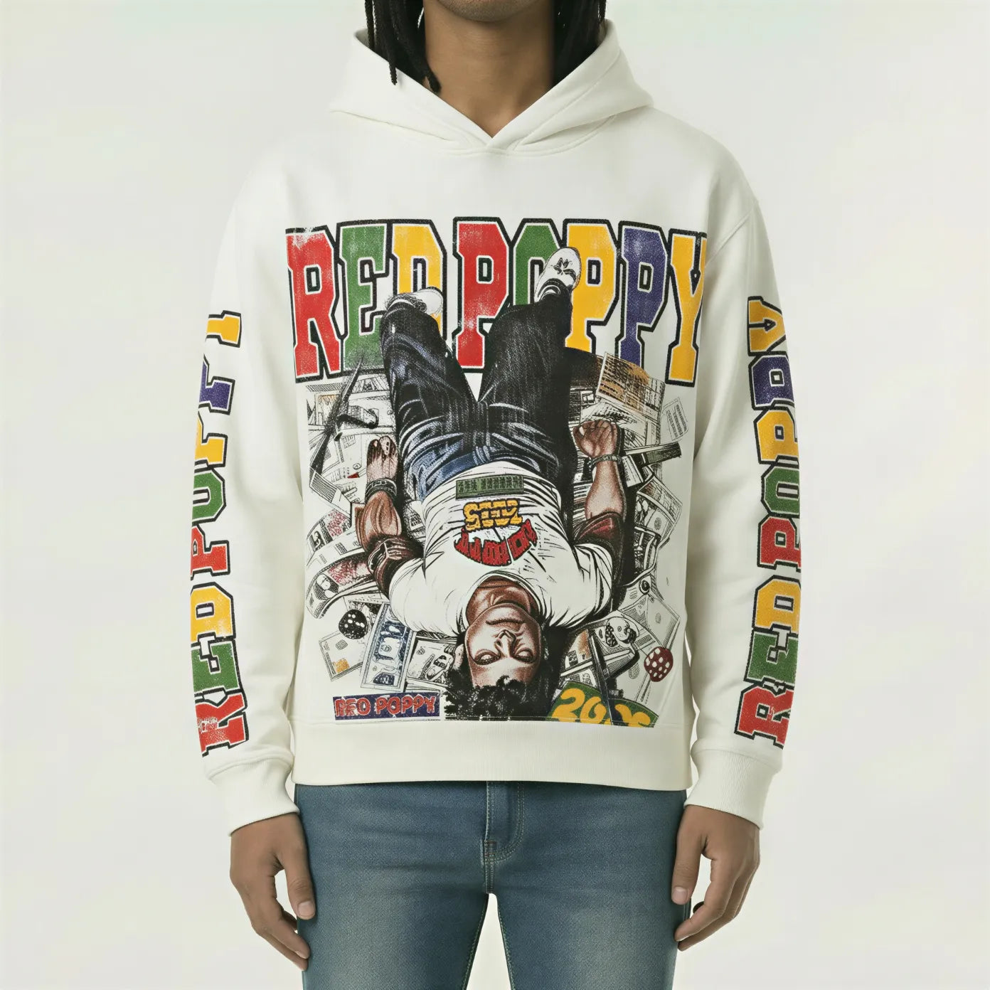 Red Poppy Rp-23 Hoodie - White