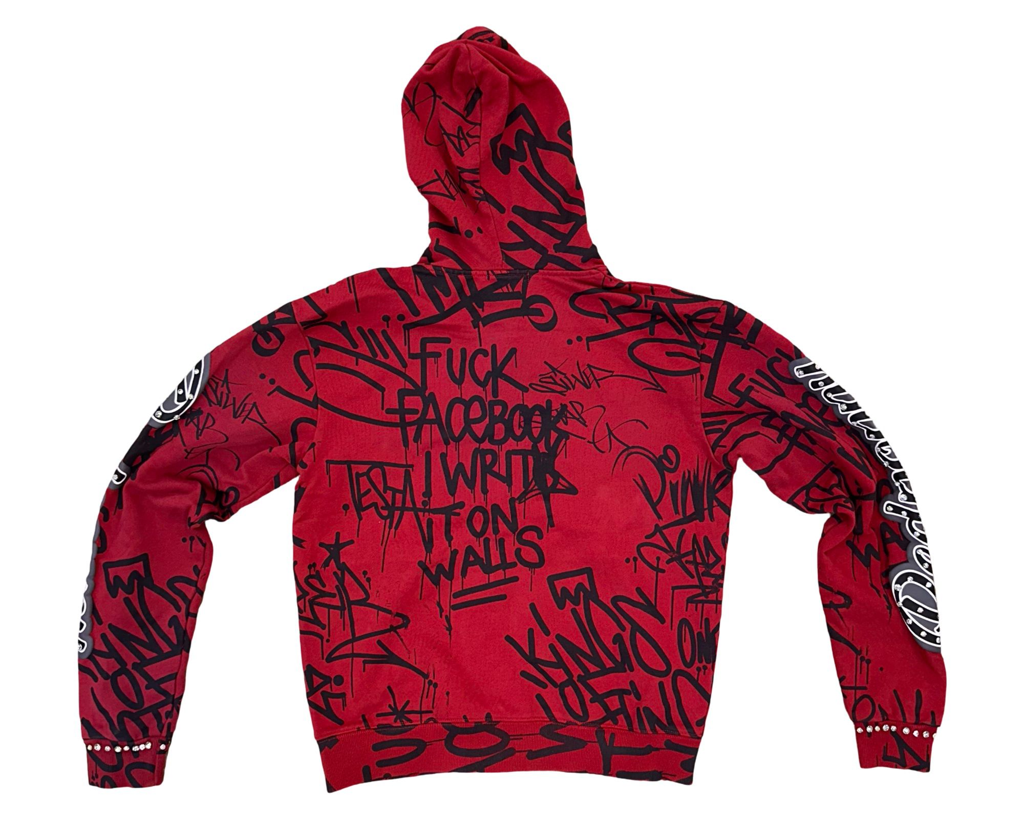 Red Poppy Men's Hoodie - Red Color