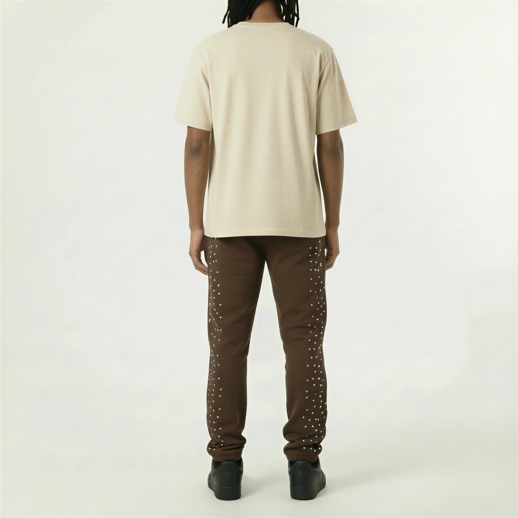 Red Poppy Sweatpants - Brown