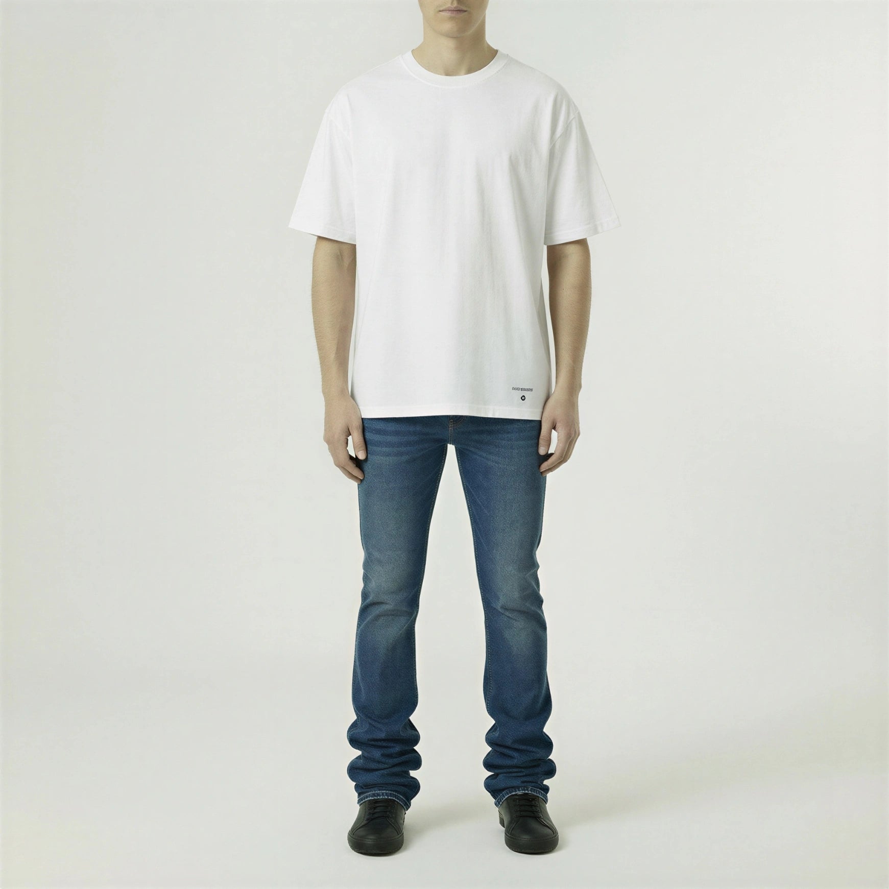 Red Poppy Comfort Fit T-Shirt - White