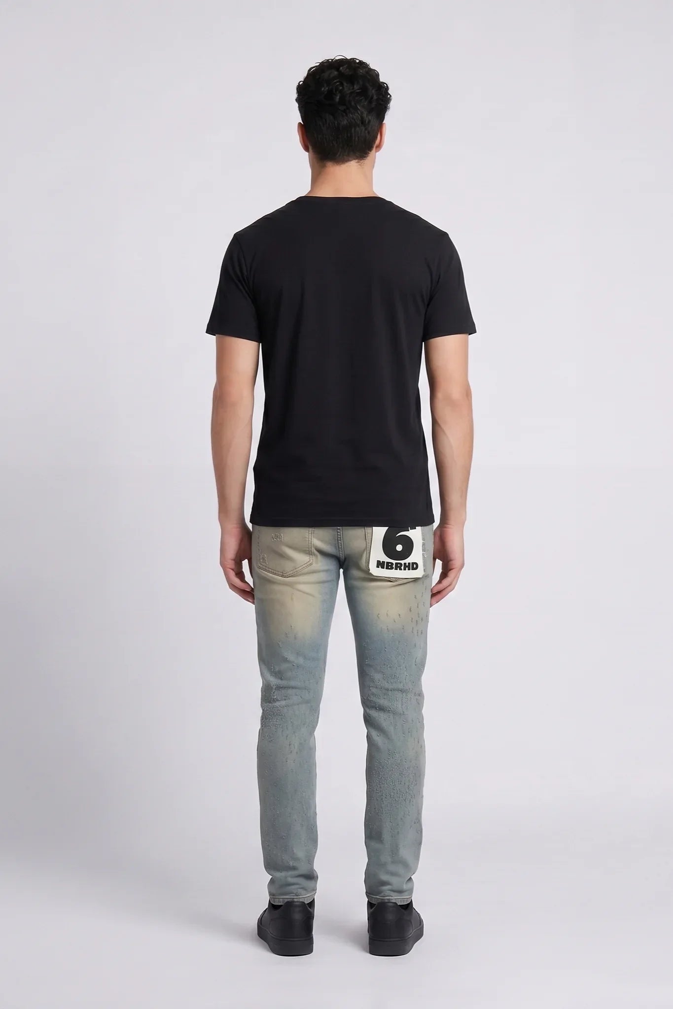 6Th Nbrhd Roots Men's Jeans - Faded Wash