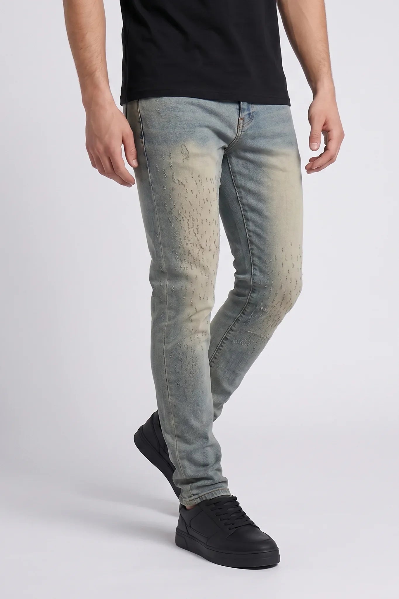 6Th Nbrhd Roots Men's Jeans - Faded Wash