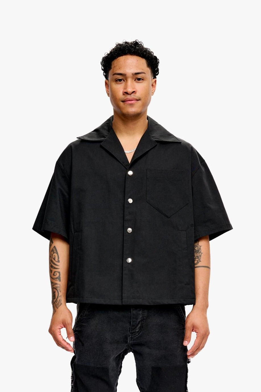 Silnt Chptrs Back Print Shirt - Oversized