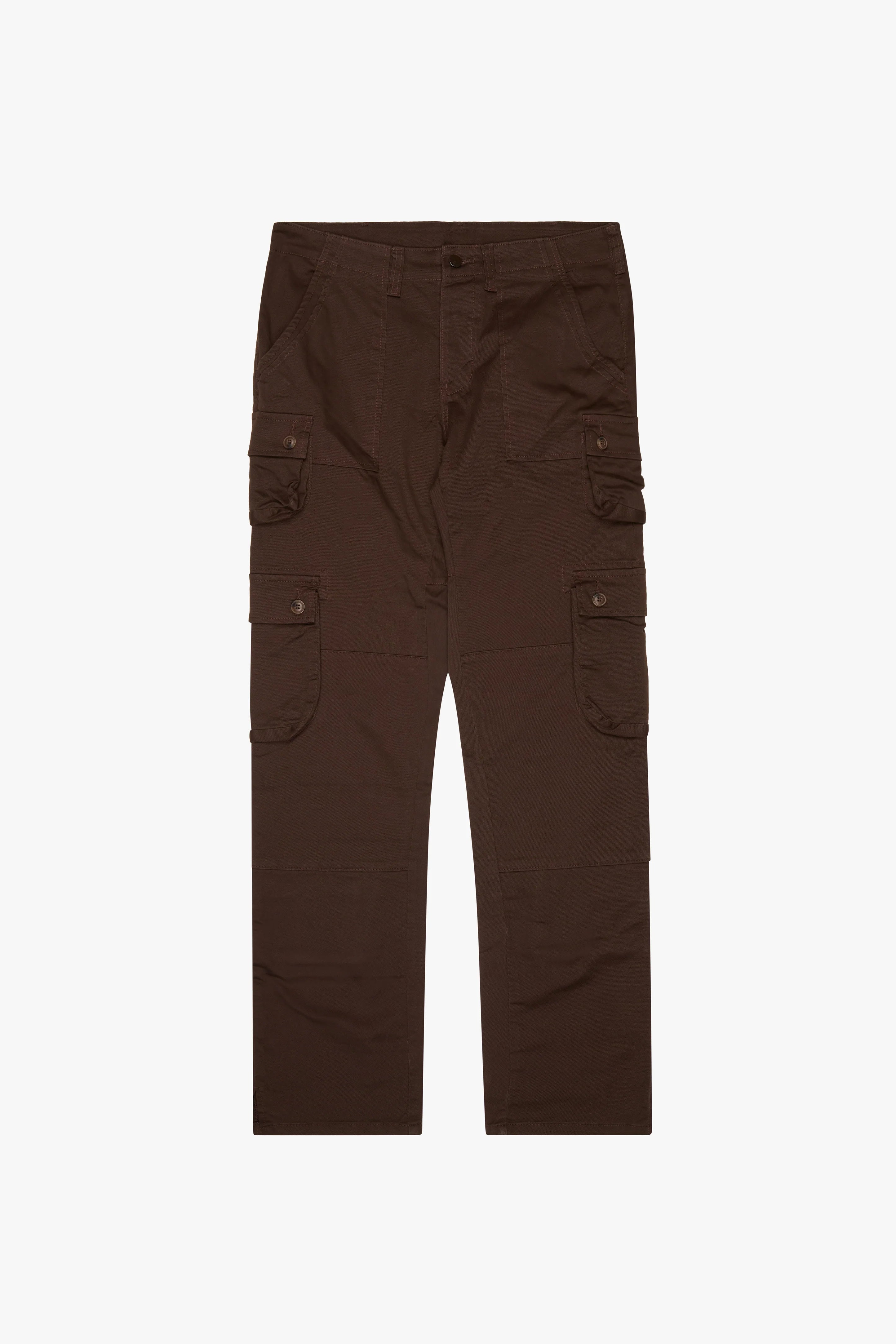 "DUAL" CARGO PANTS BROWN