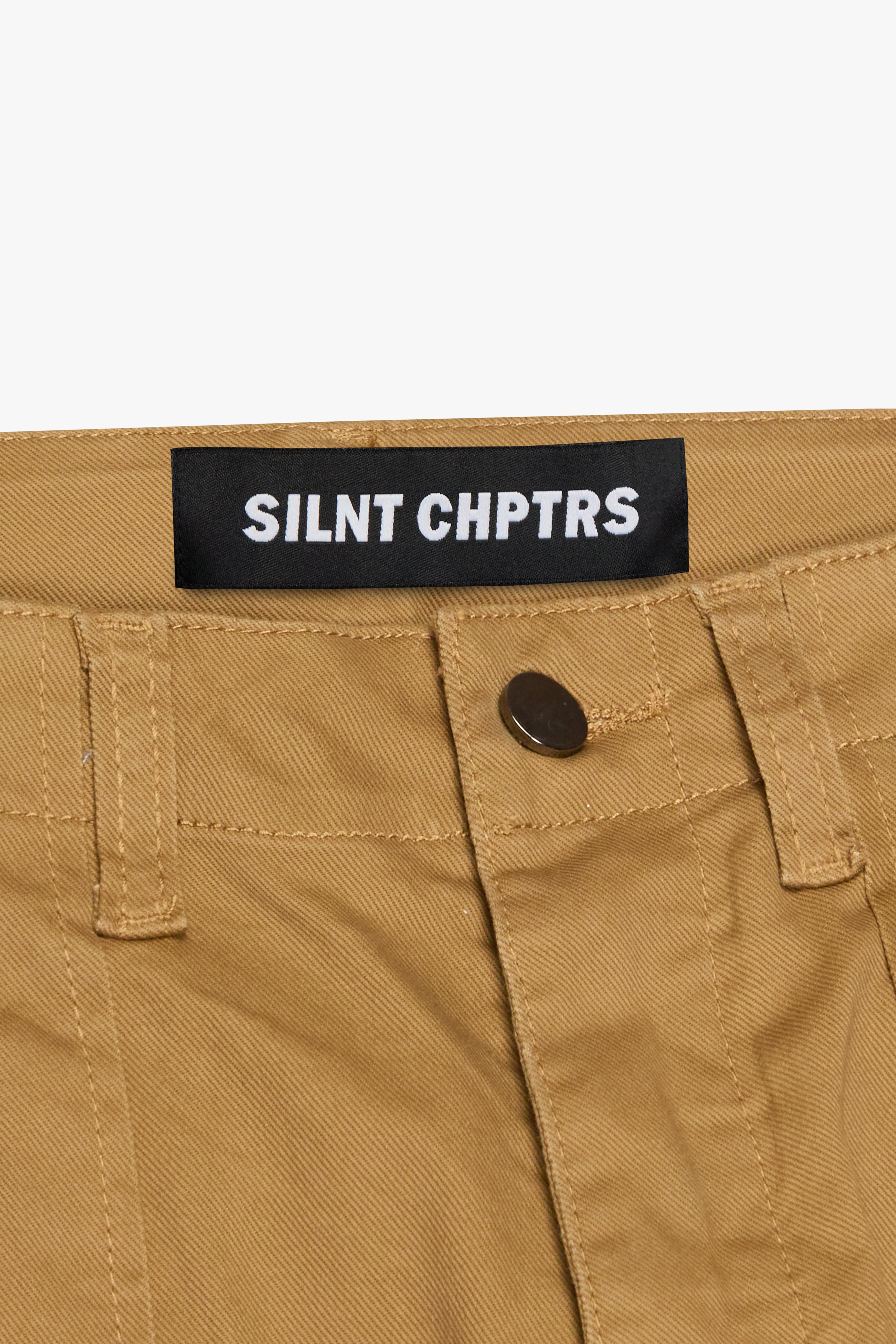 Silnt Chptrs Dual Cargo Pants - Skinny Fit Khaki