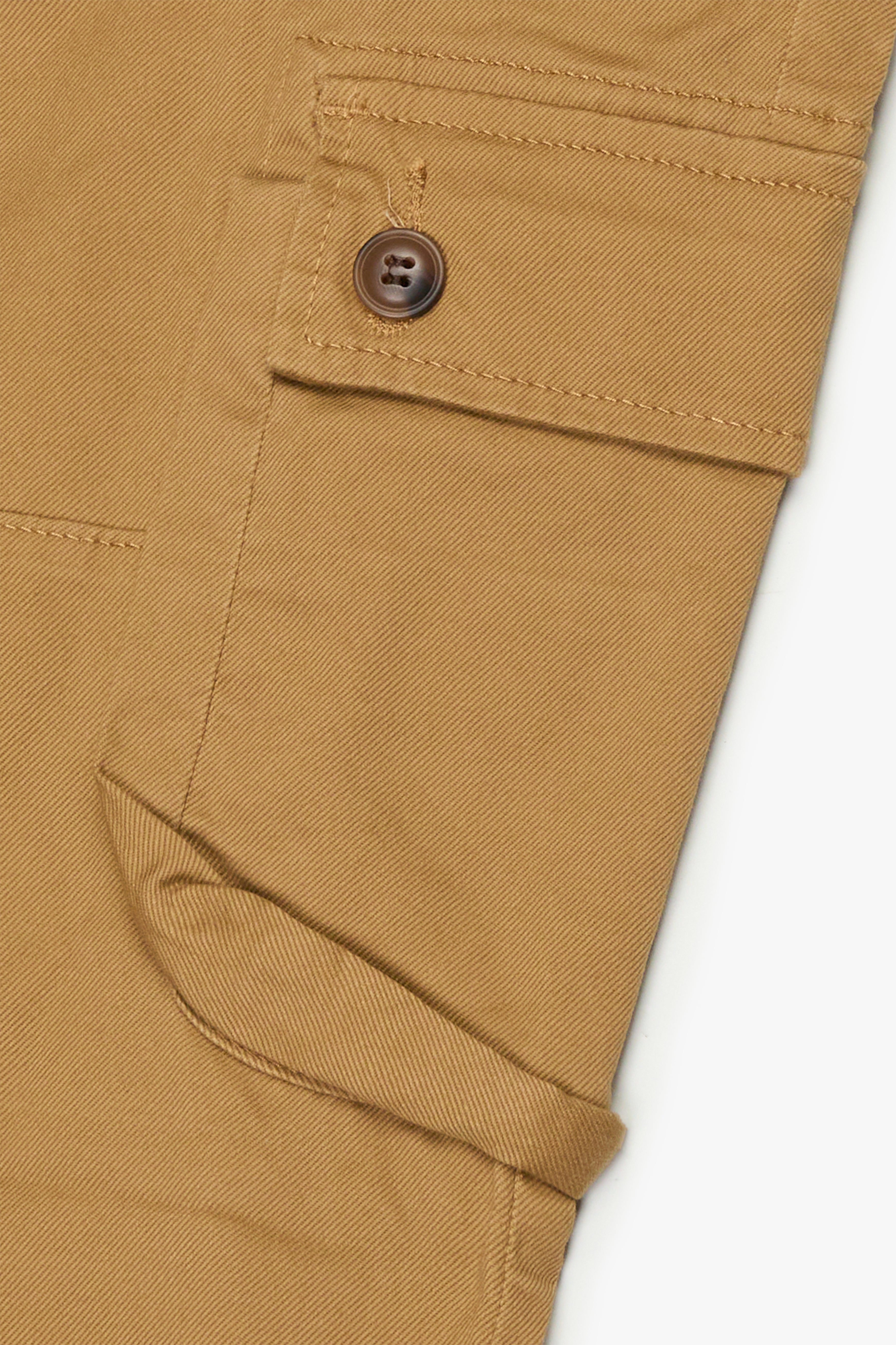 Silnt Chptrs Dual Cargo Pants - Skinny Fit Khaki