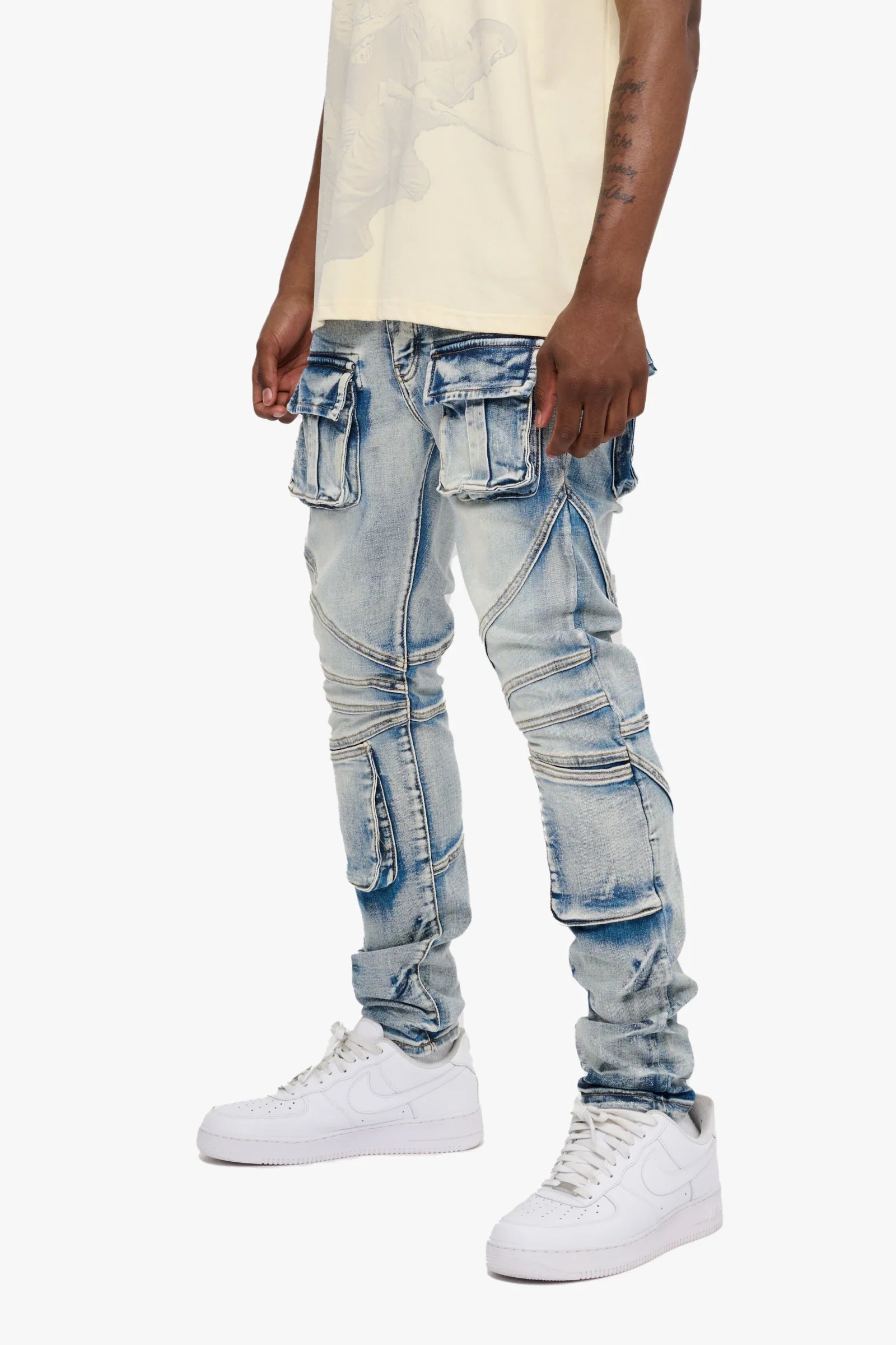 Silnt Chptrs Utility Jeans - Cargo Pockets