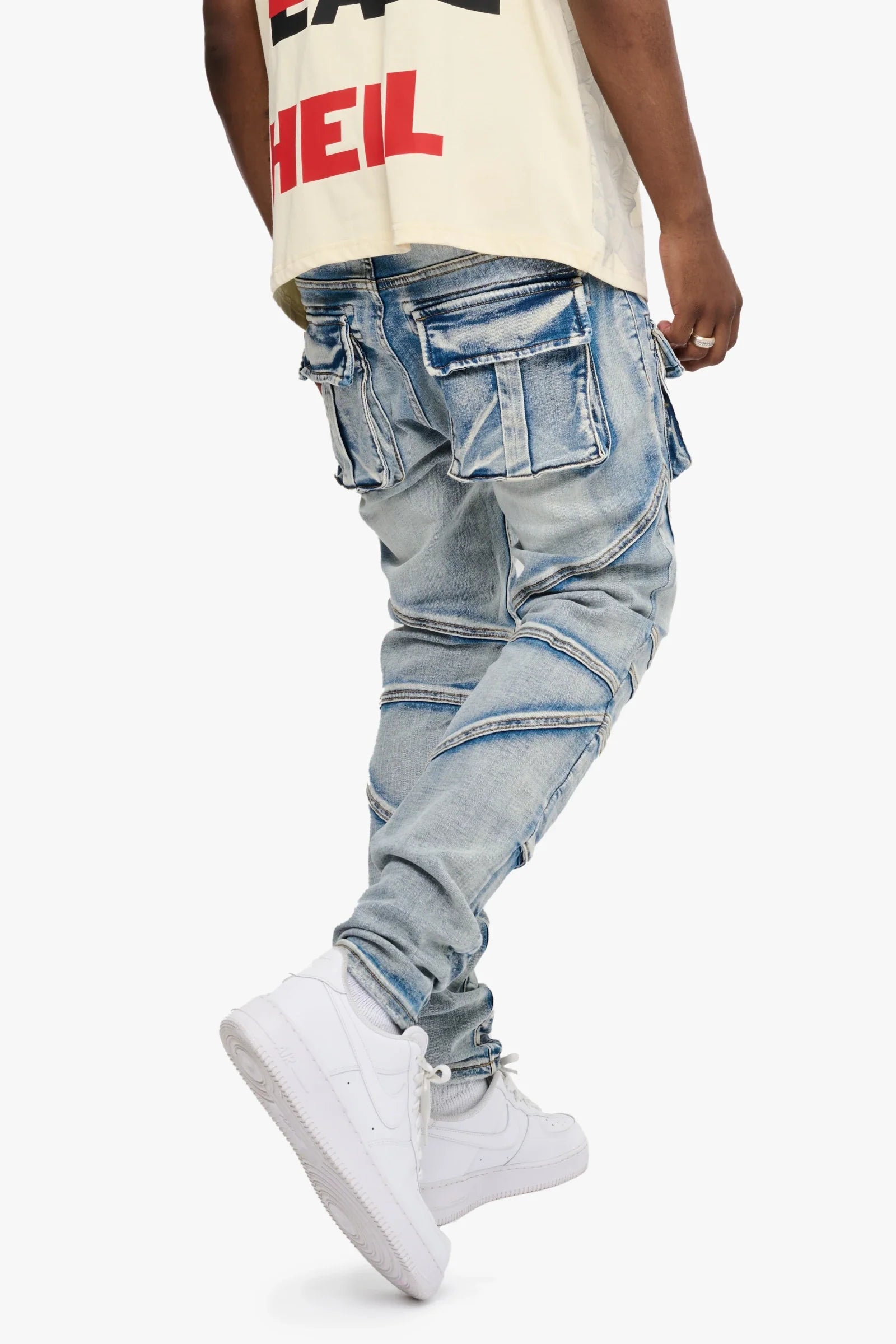 Silnt Chptrs Utility Jeans - Cargo Pockets