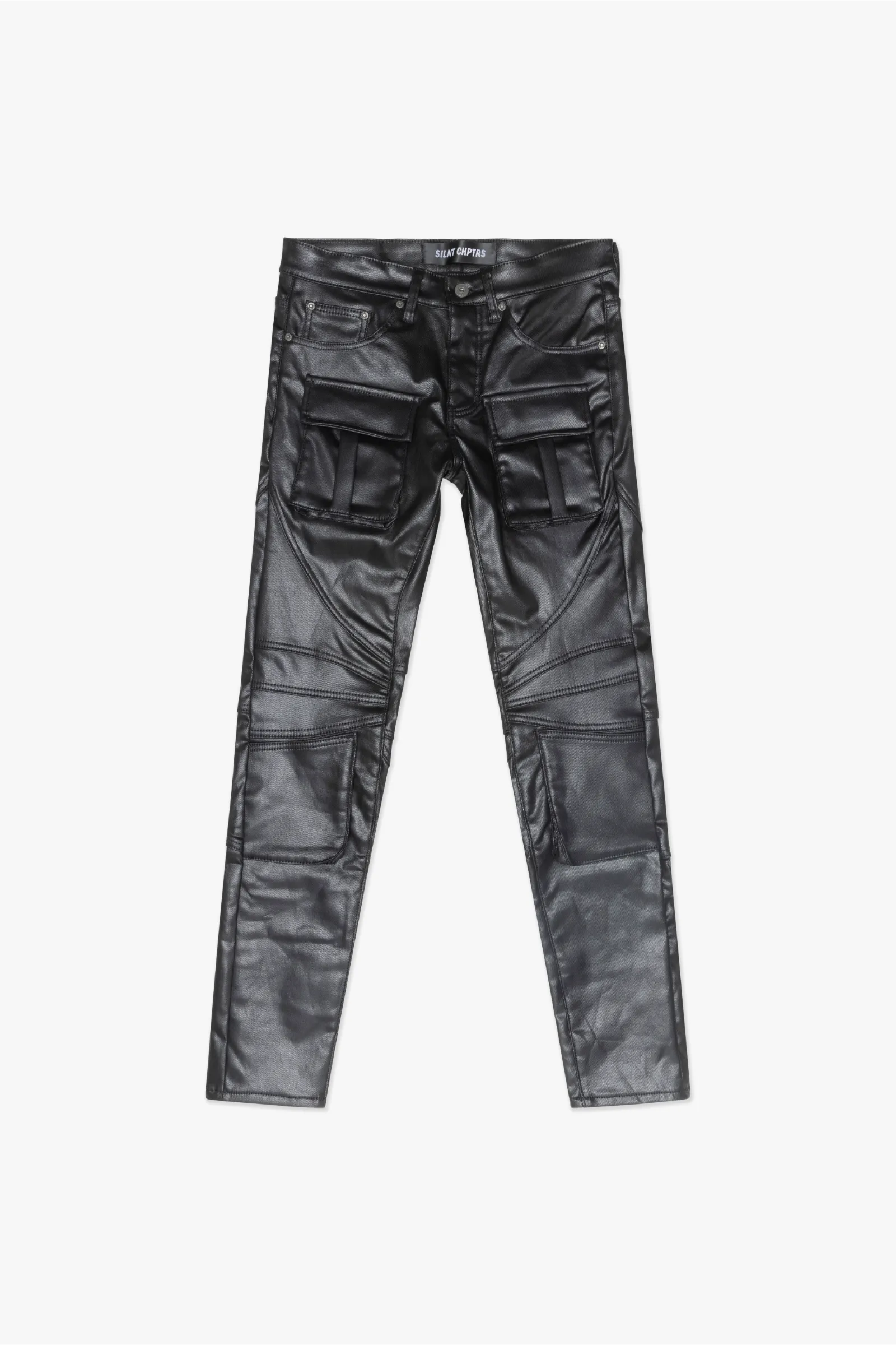 Silnt Chptrs Flap Cargo Pants - Reinforced Stitching Black