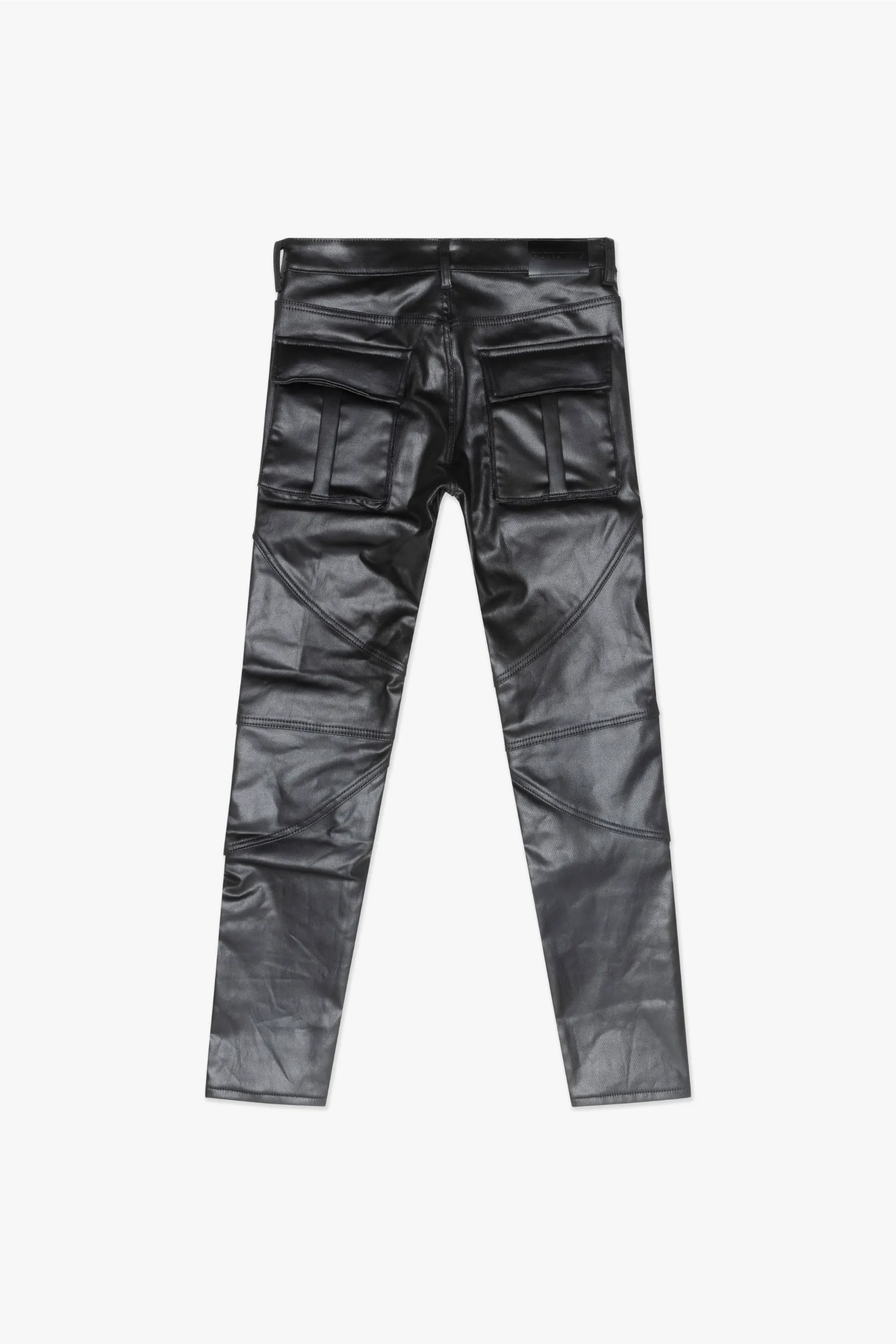 Silnt Chptrs Modem Flap Cargo Pants - Reinforced Stitching Black