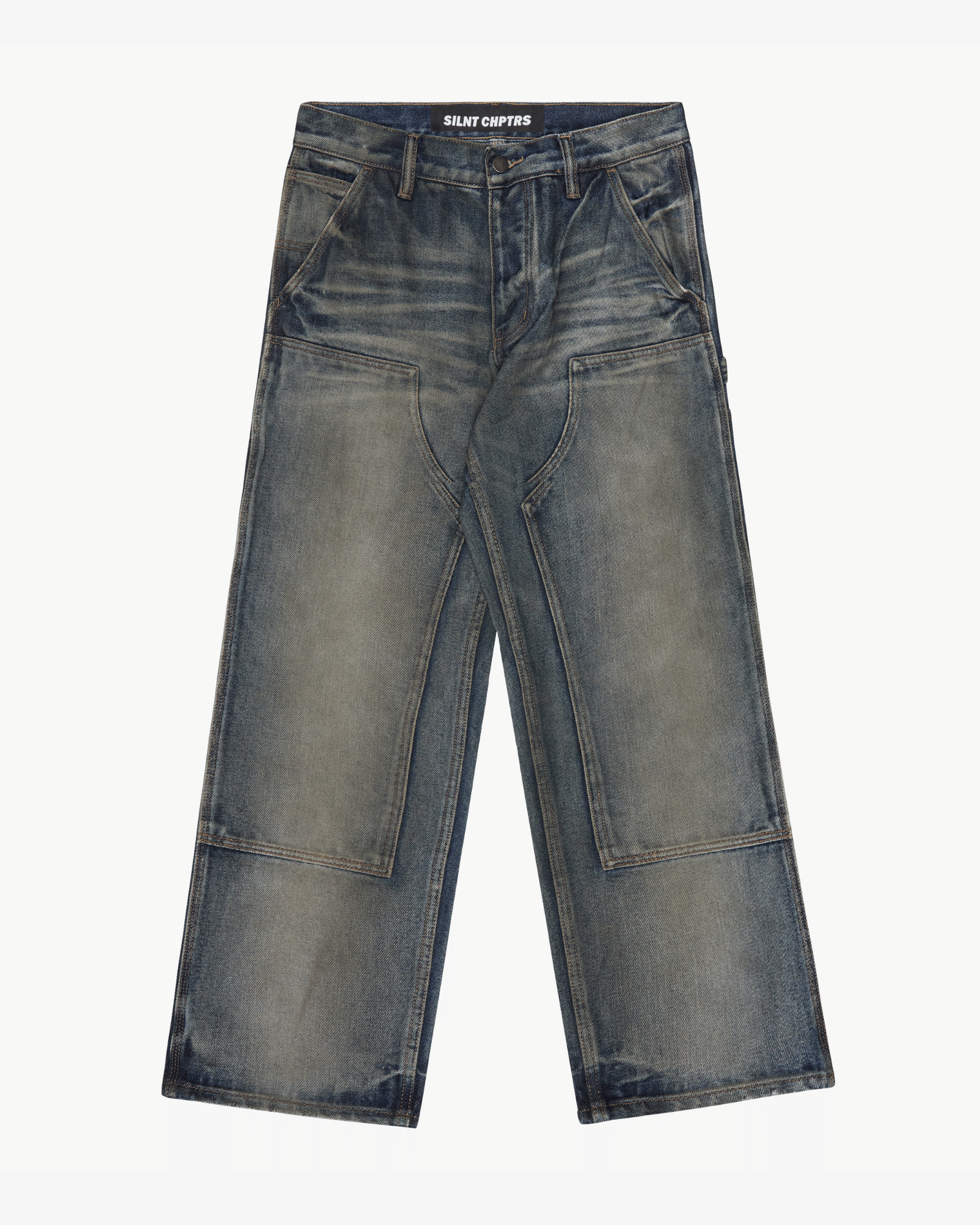 Silnt Chptrs Oil Jeans - Distressed Oil Washed