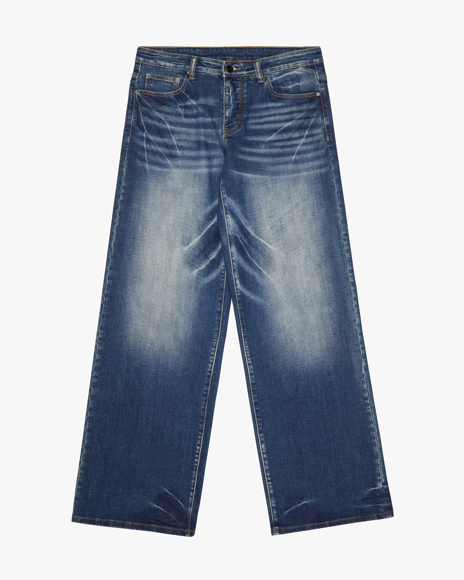 Silnt Chptrs Vintage Jeans - Baggy Fit Dark Blue Wash