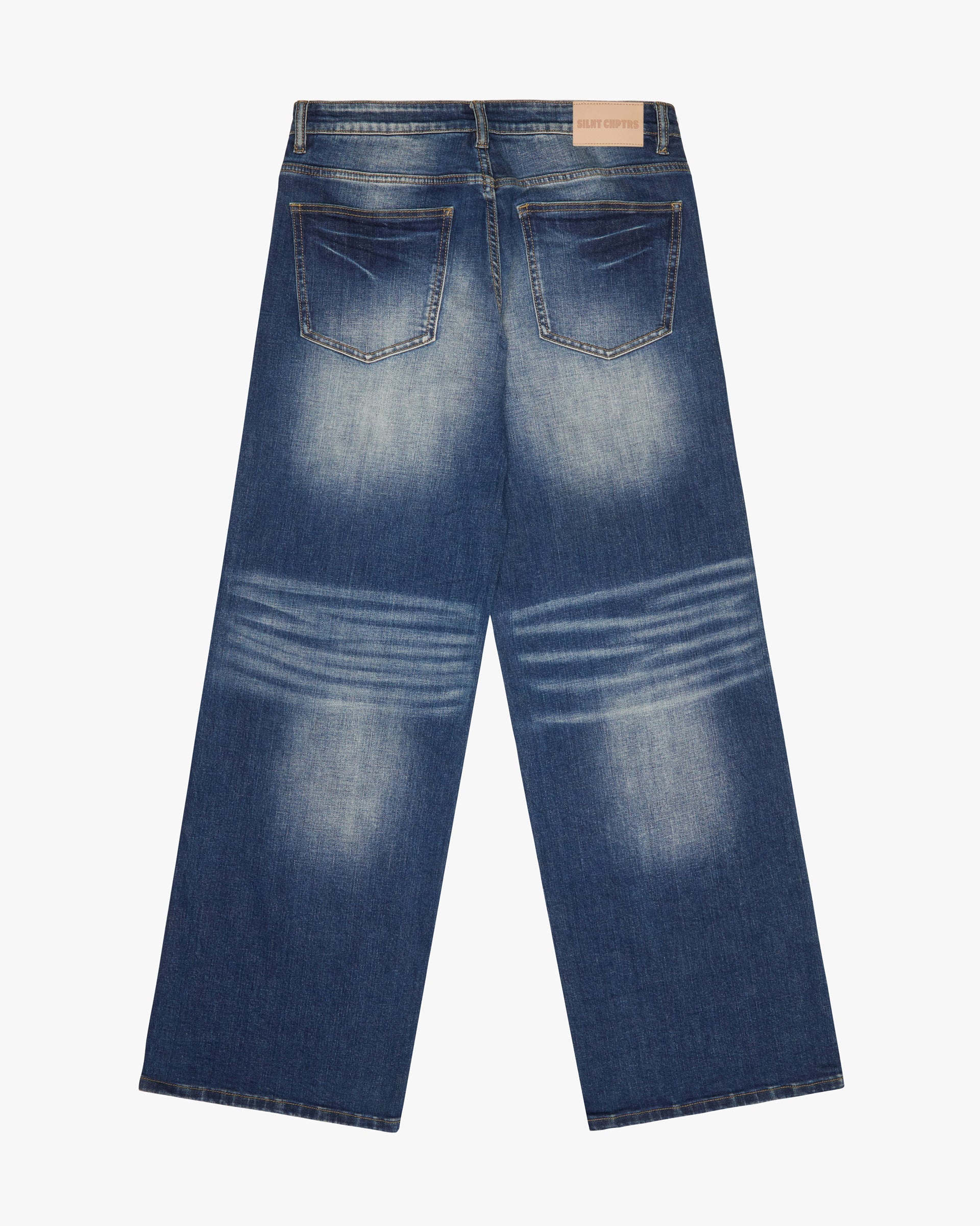 Silnt Chptrs Parachute Vintage Jeans - Baggy Fit Dark Blue Wash