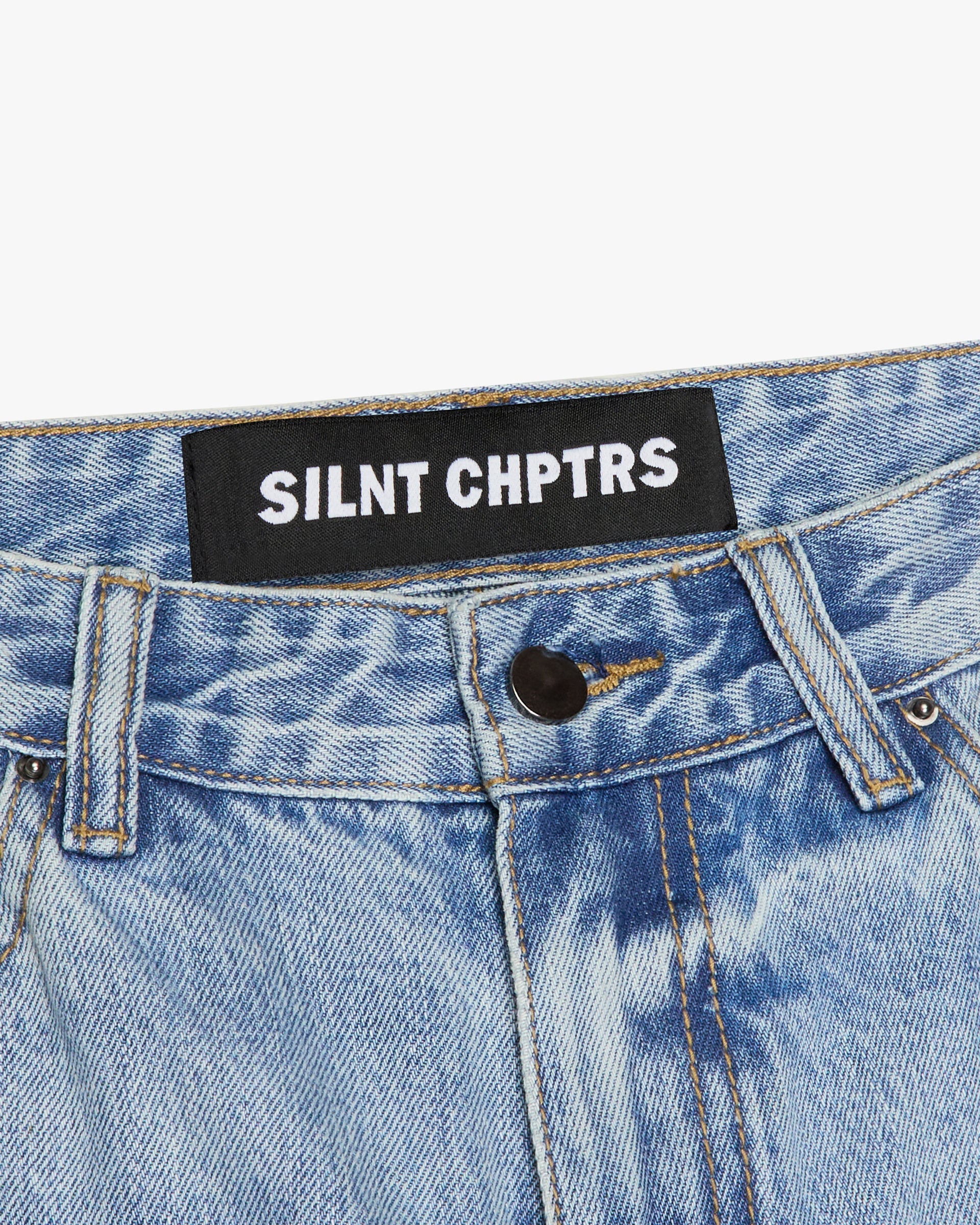 Silnt Chptrs Parachute Jeans - Baggy Fit Light Blue Wash