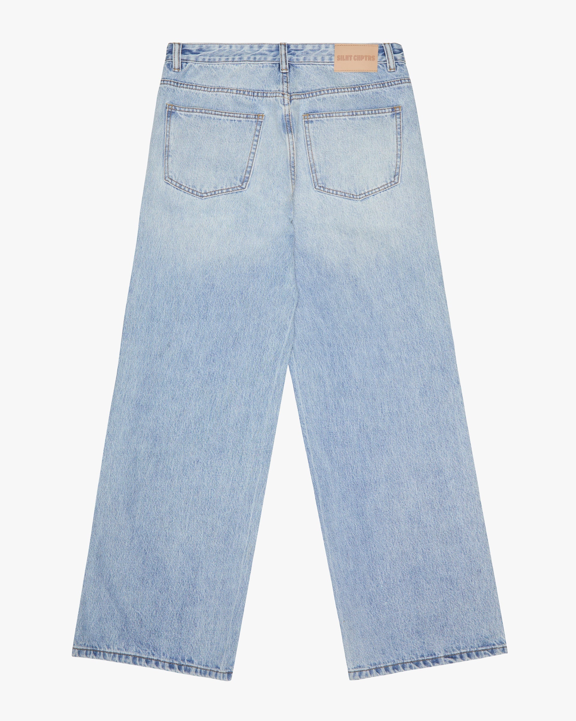 Silnt Chptrs Parachute Jeans - Baggy Fit Light Blue Wash