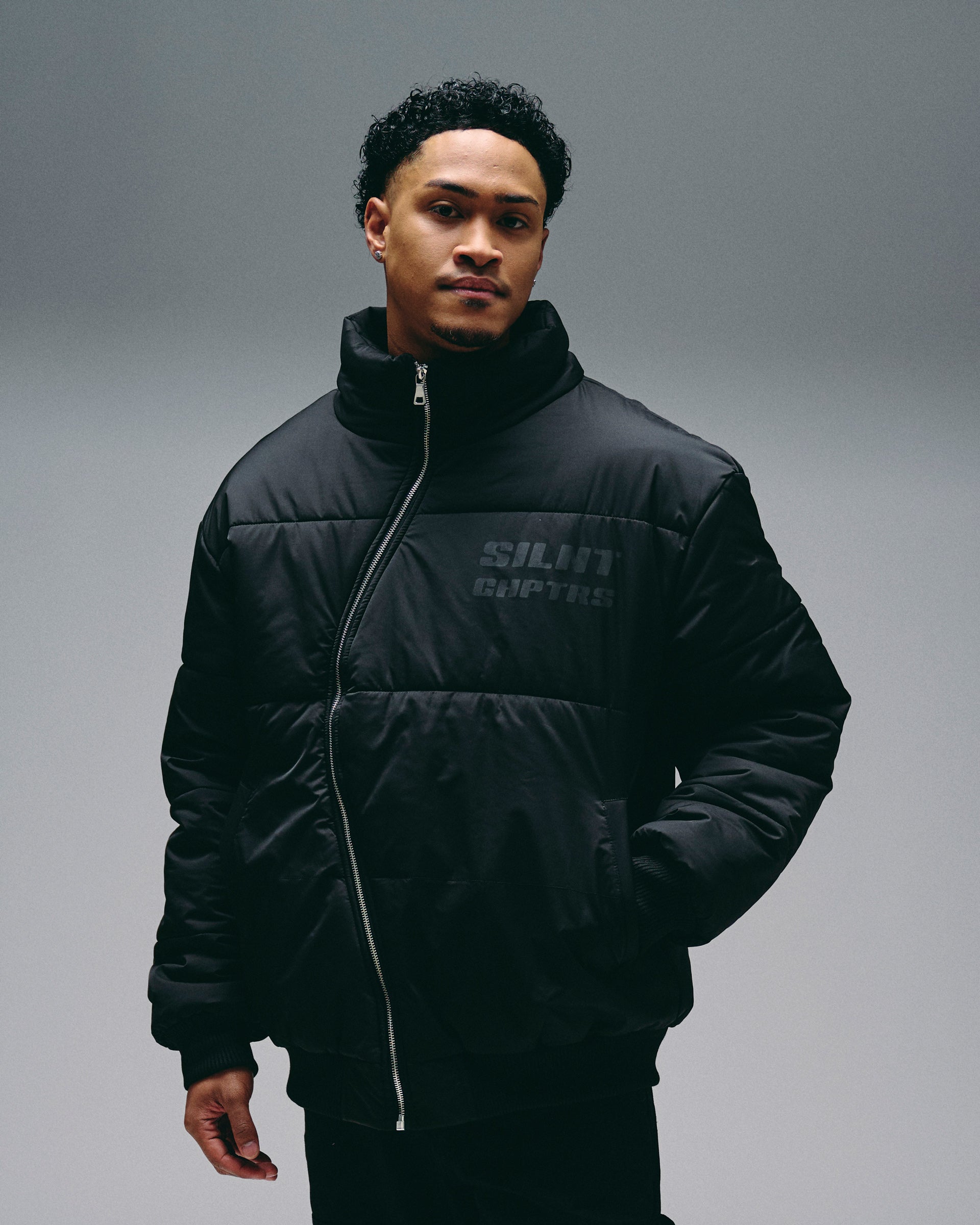 Silnt Chptrs Asymmetrical Puffer Jacket - Quilted