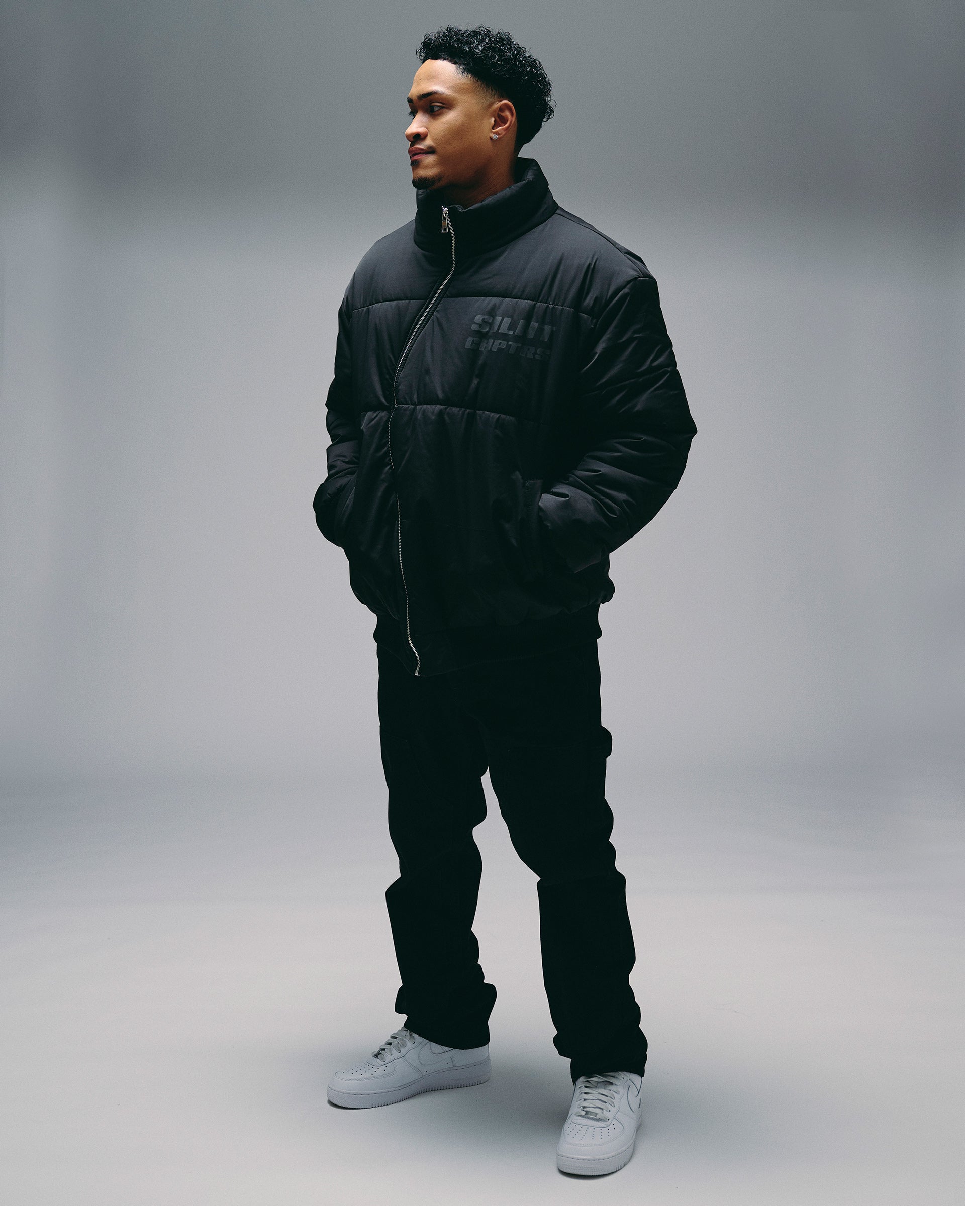 Silnt Chptrs Asymmetrical Puffer Jacket - Quilted