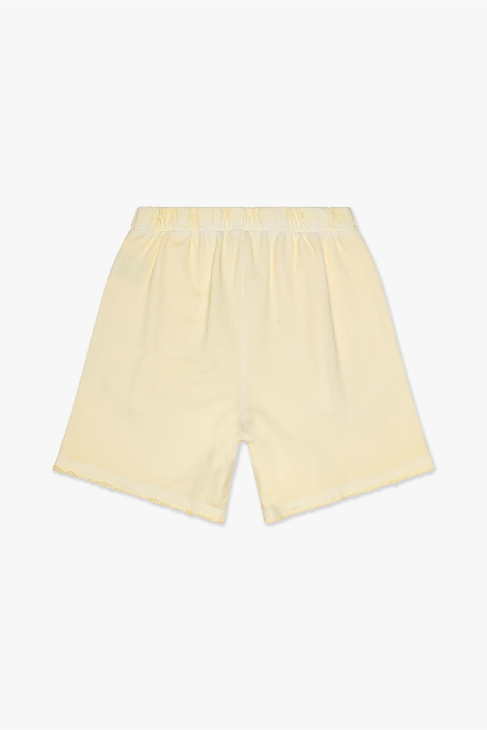 Silnt Chptrs Ripped Raw Hem Shorts - Relaxed Fit Cream